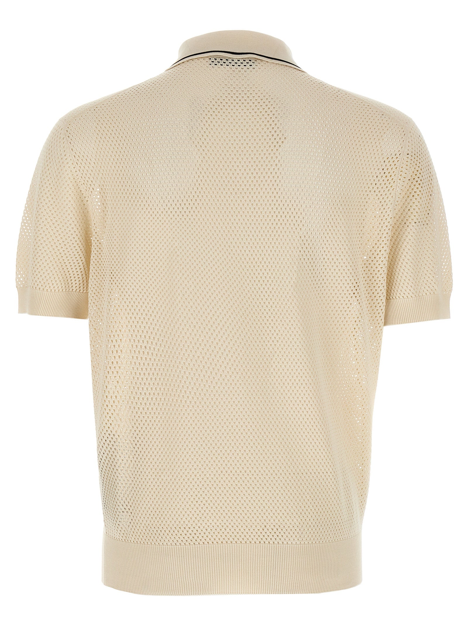 Prada White Silk Polo Shirt Prada