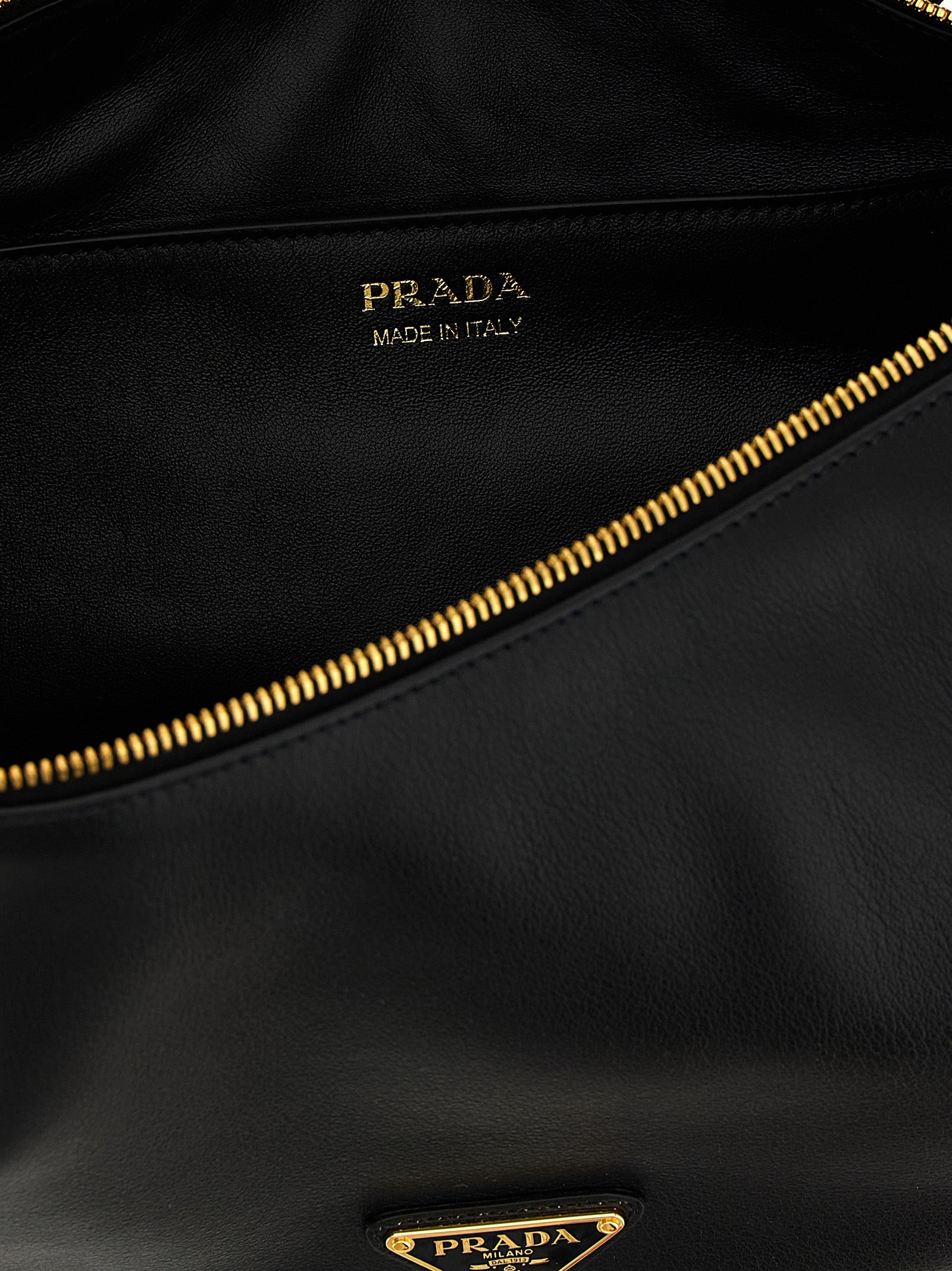 Prada Black Calfskin Shoulder Bag Prada