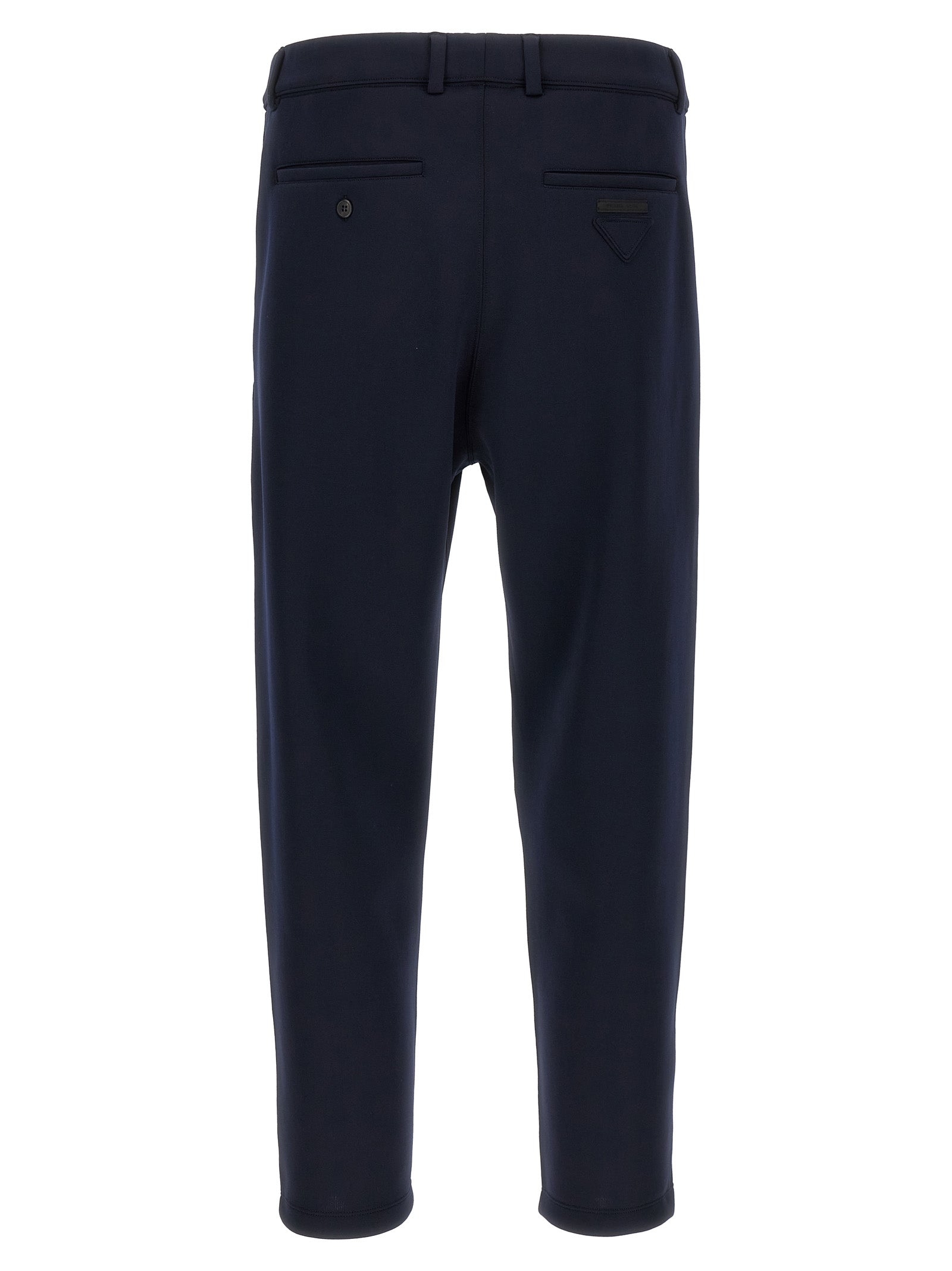 Prada Blue Polyester Casual Pants Prada