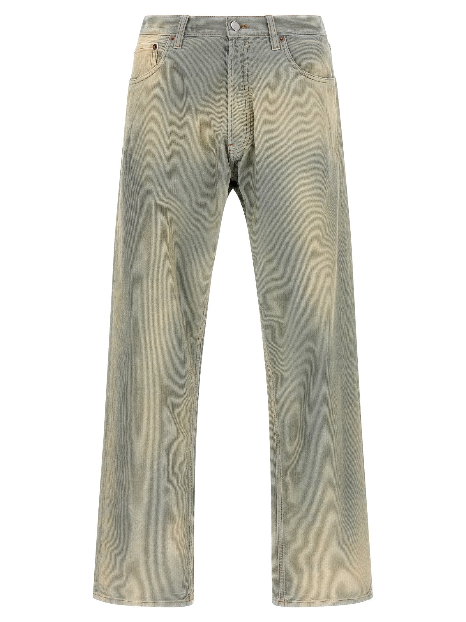 Prada Blue Cotton Casual Pants Prada