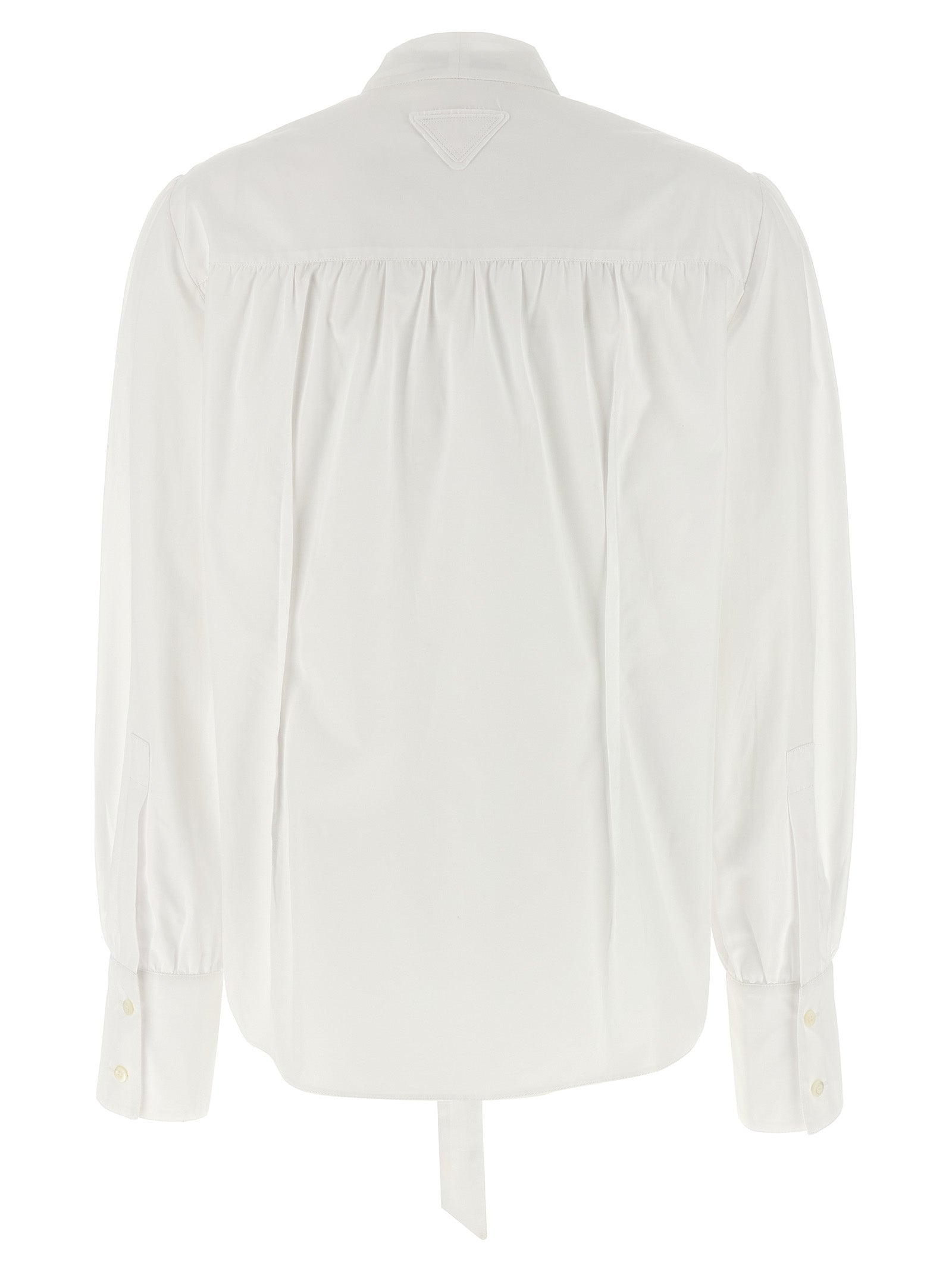 Prada White Cotton Blouse Prada