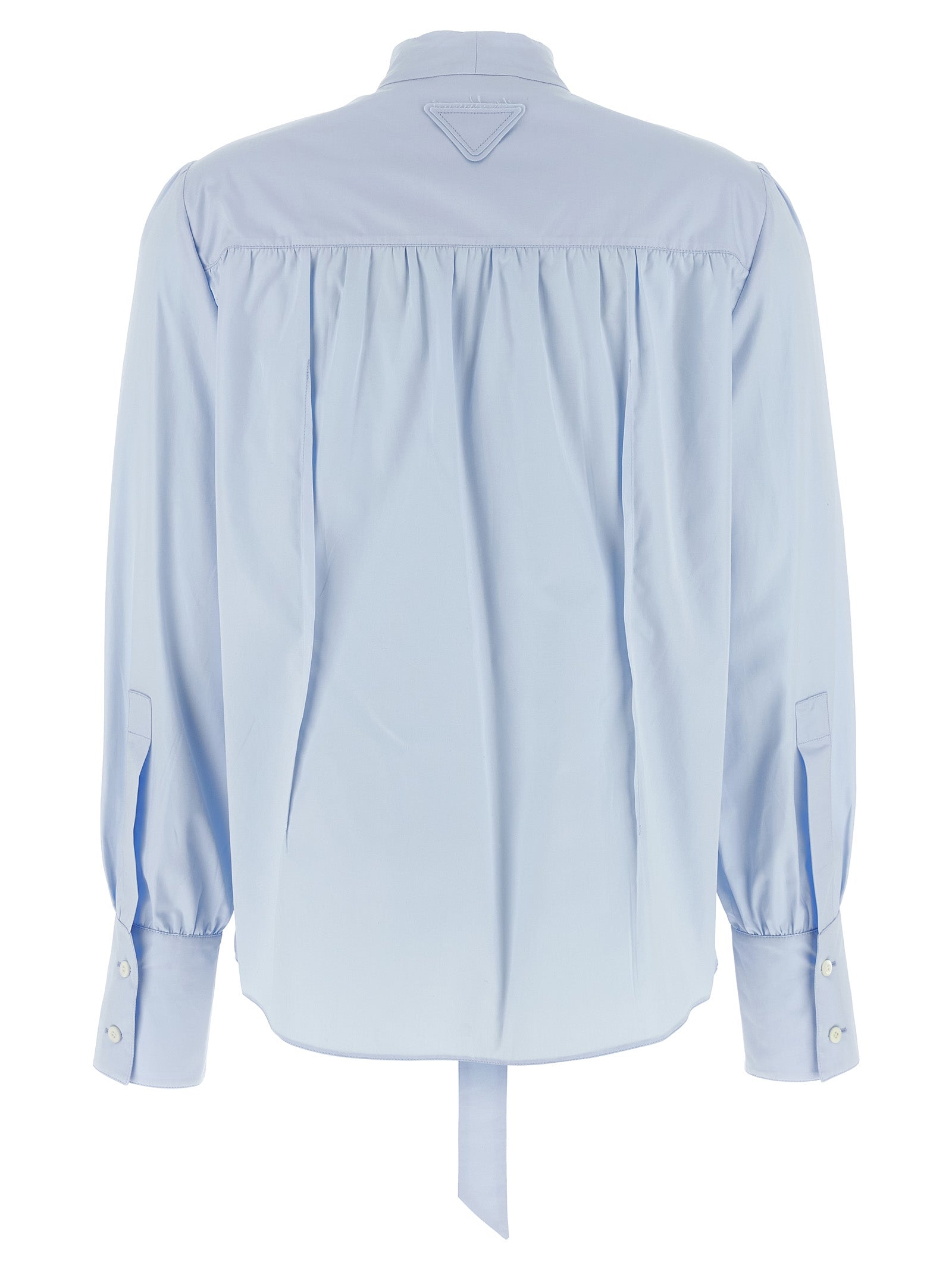 Prada Blue Cotton Blouse Prada