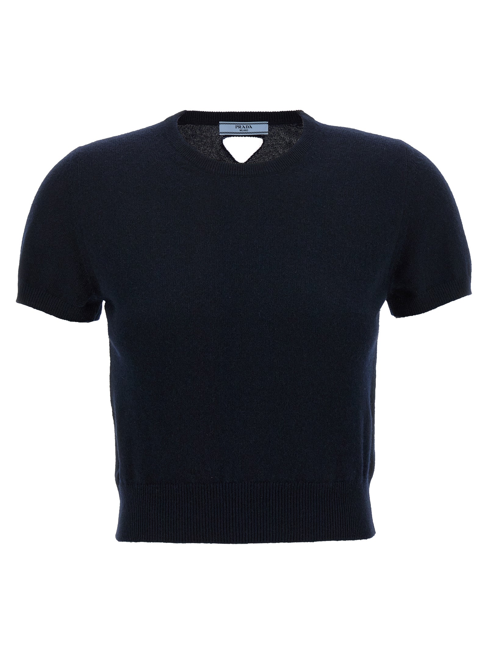 Prada Blue Cashmere Cardigan Prada