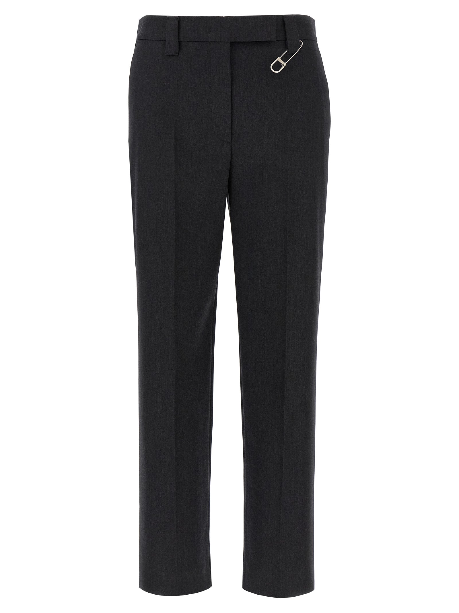Prada Gray Virgin Wool Dress Pants Prada