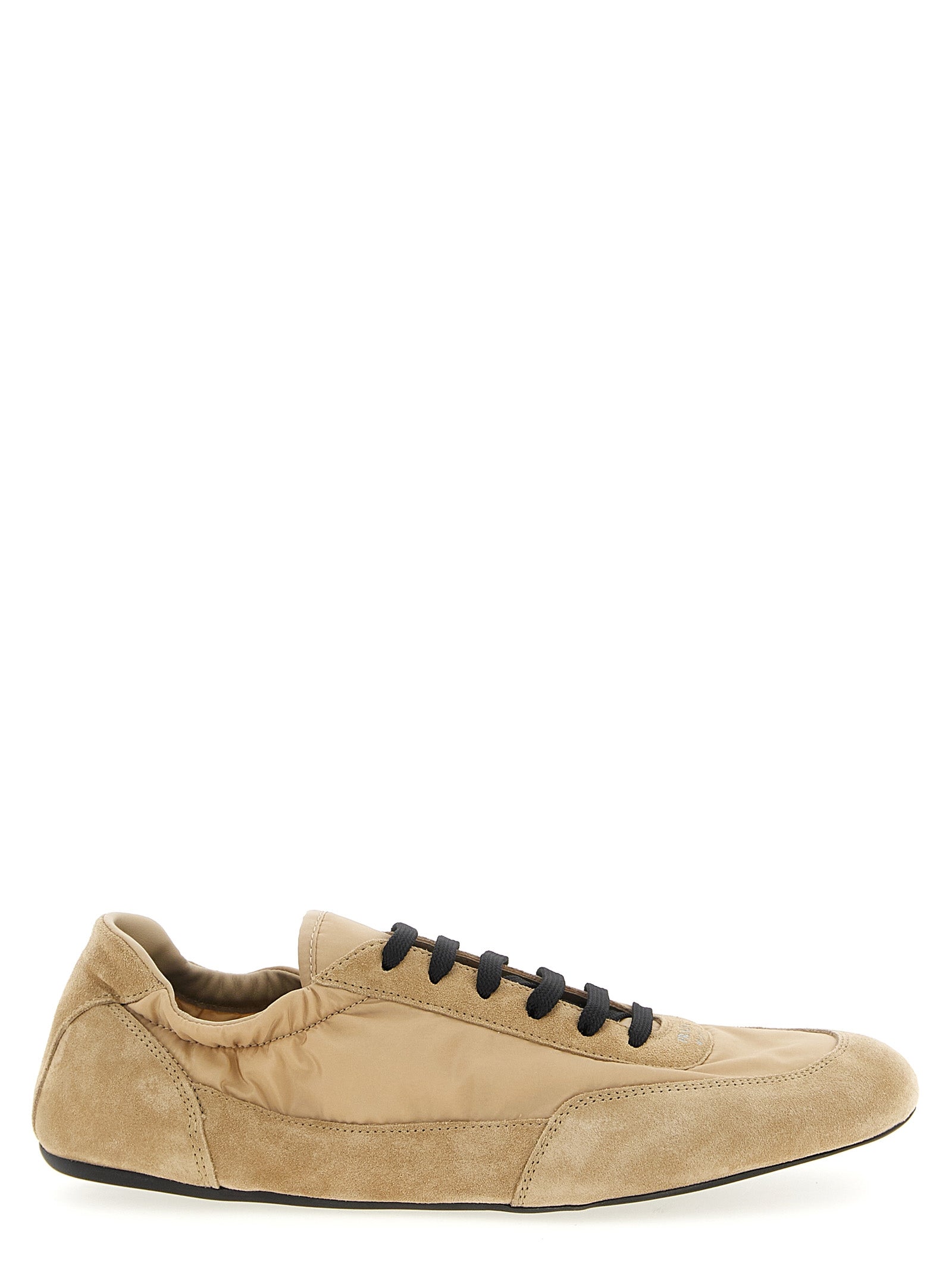 Prada Beige Polyamide Athletic Sneakers Prada