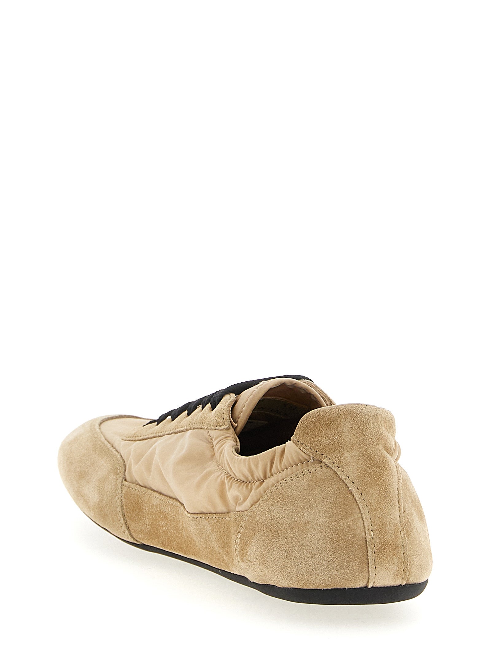Prada Beige Polyamide Athletic Sneakers Prada