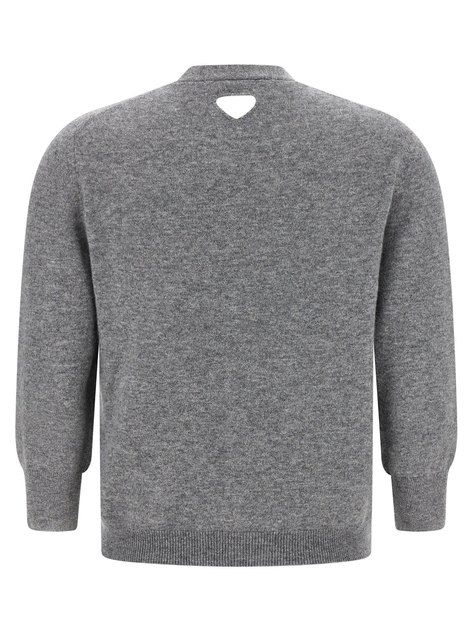 Prada Gray Cashmere Cardigan Prada