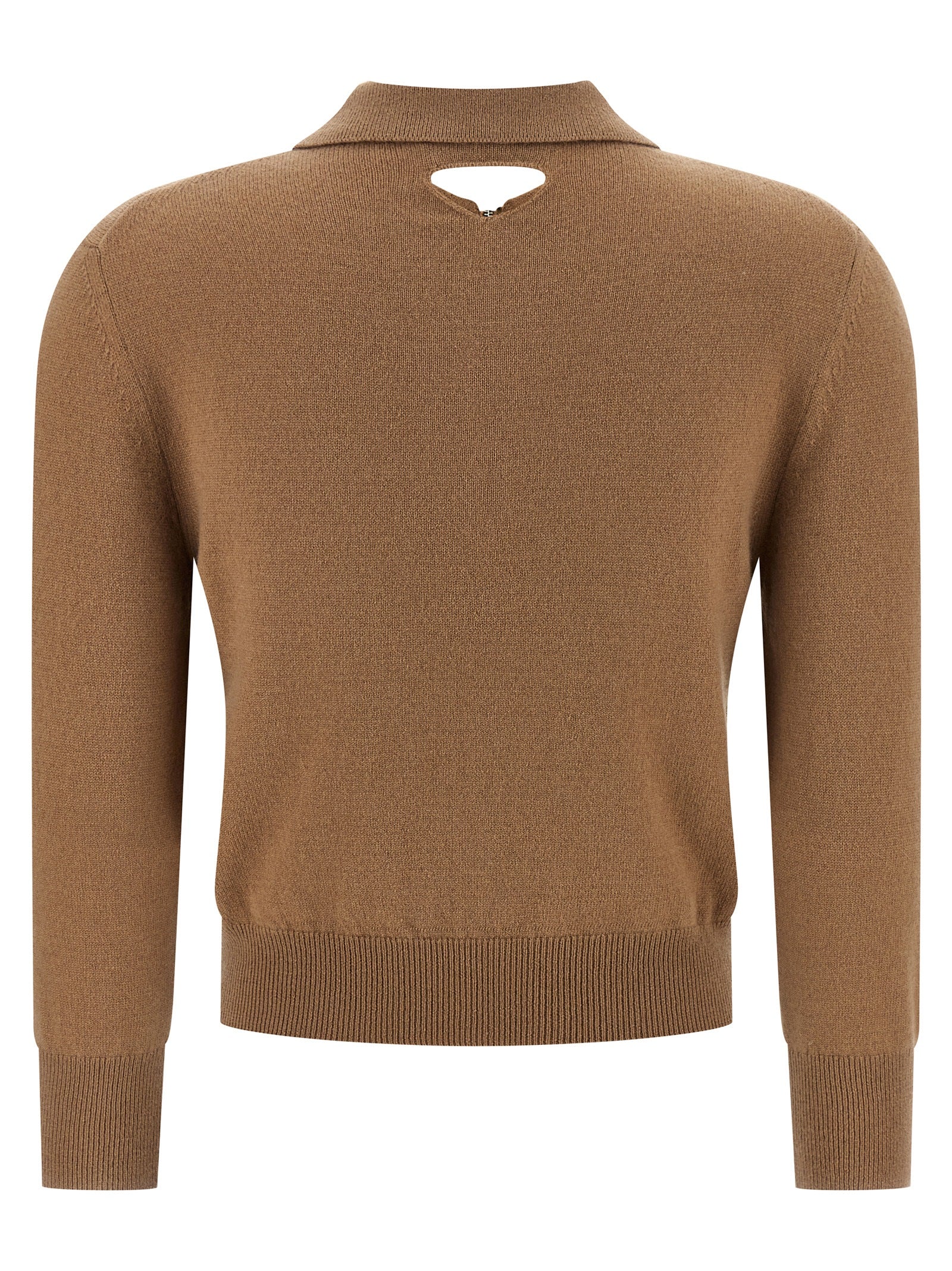 Prada Beige Cashmere Polo Shirt Prada