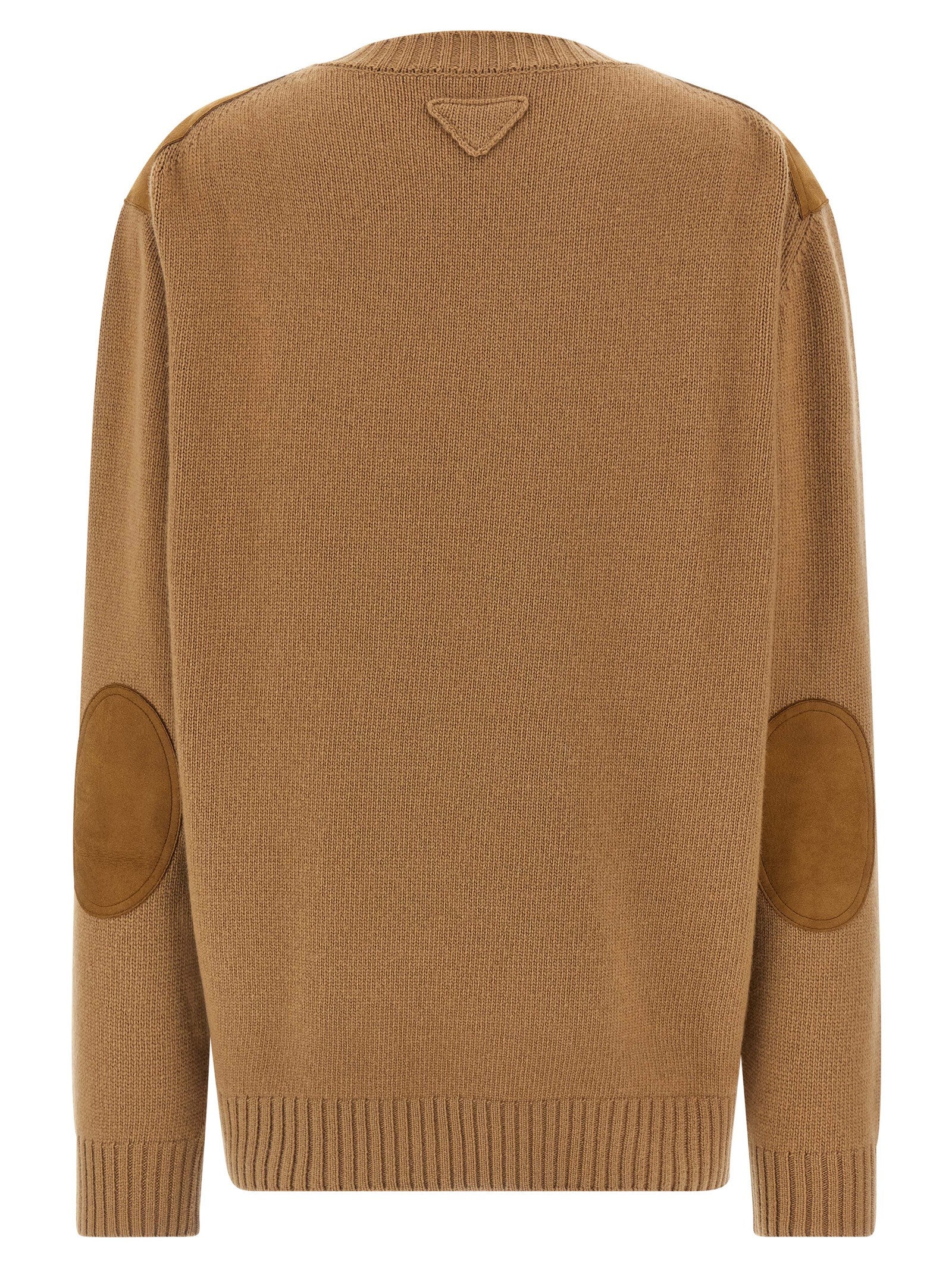 Prada Brown Virgin Wool Cardigan Prada
