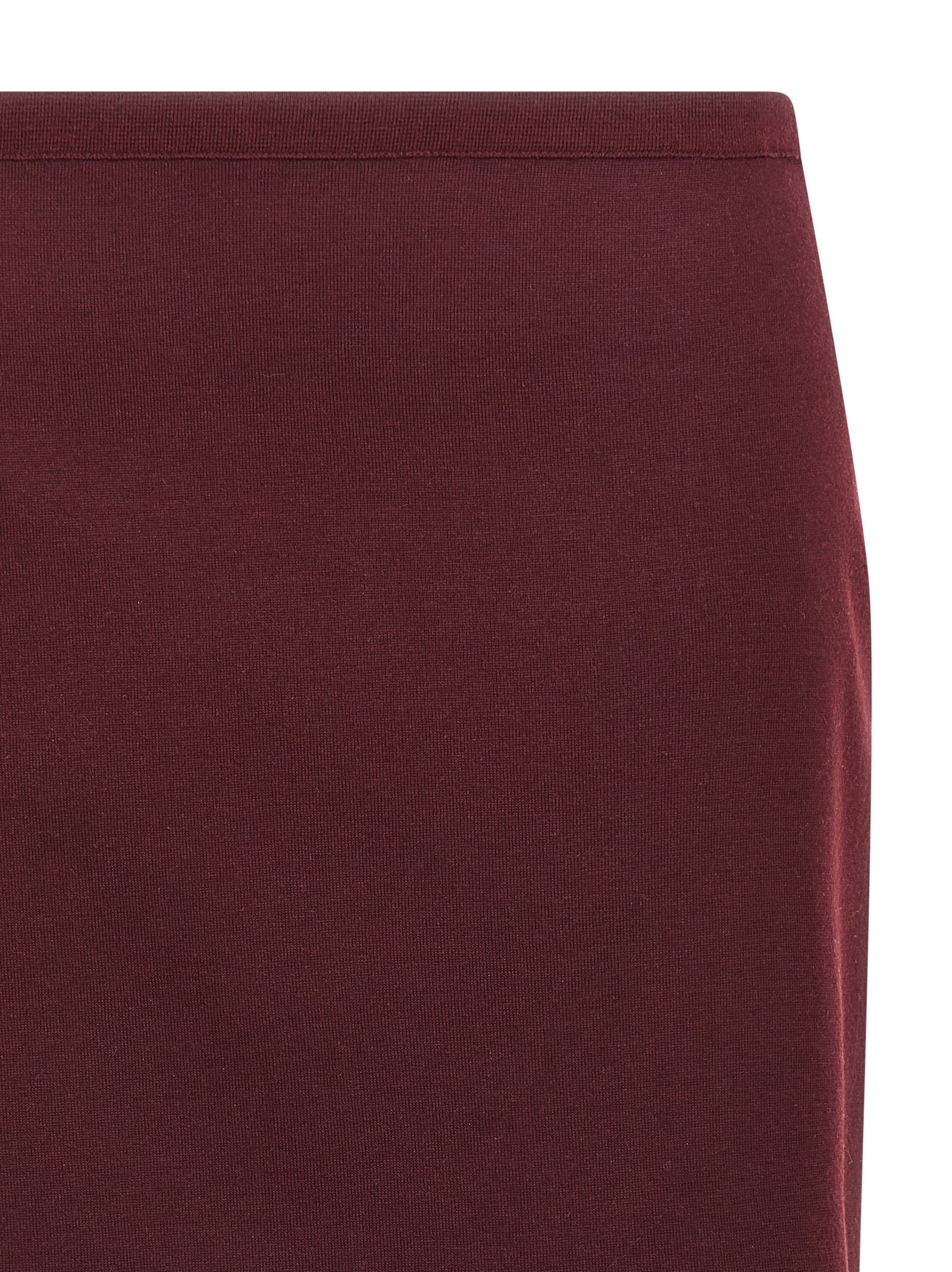 Miu Miu Bordeaux Virgin Wool Midi Skirt Miu Miu