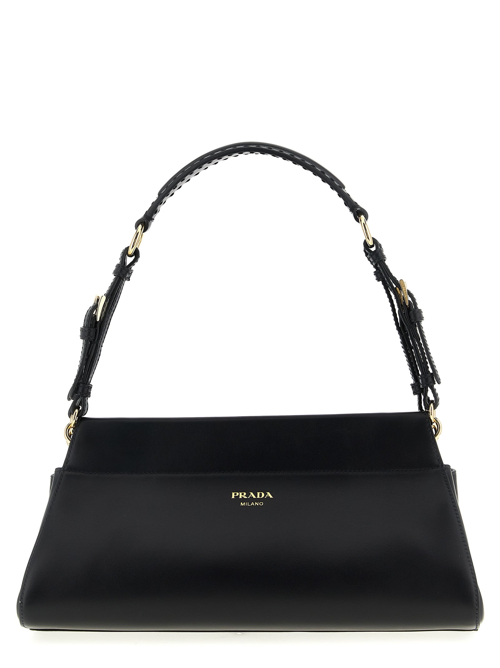 Prada Black Calfskin Shoulder Bag Prada