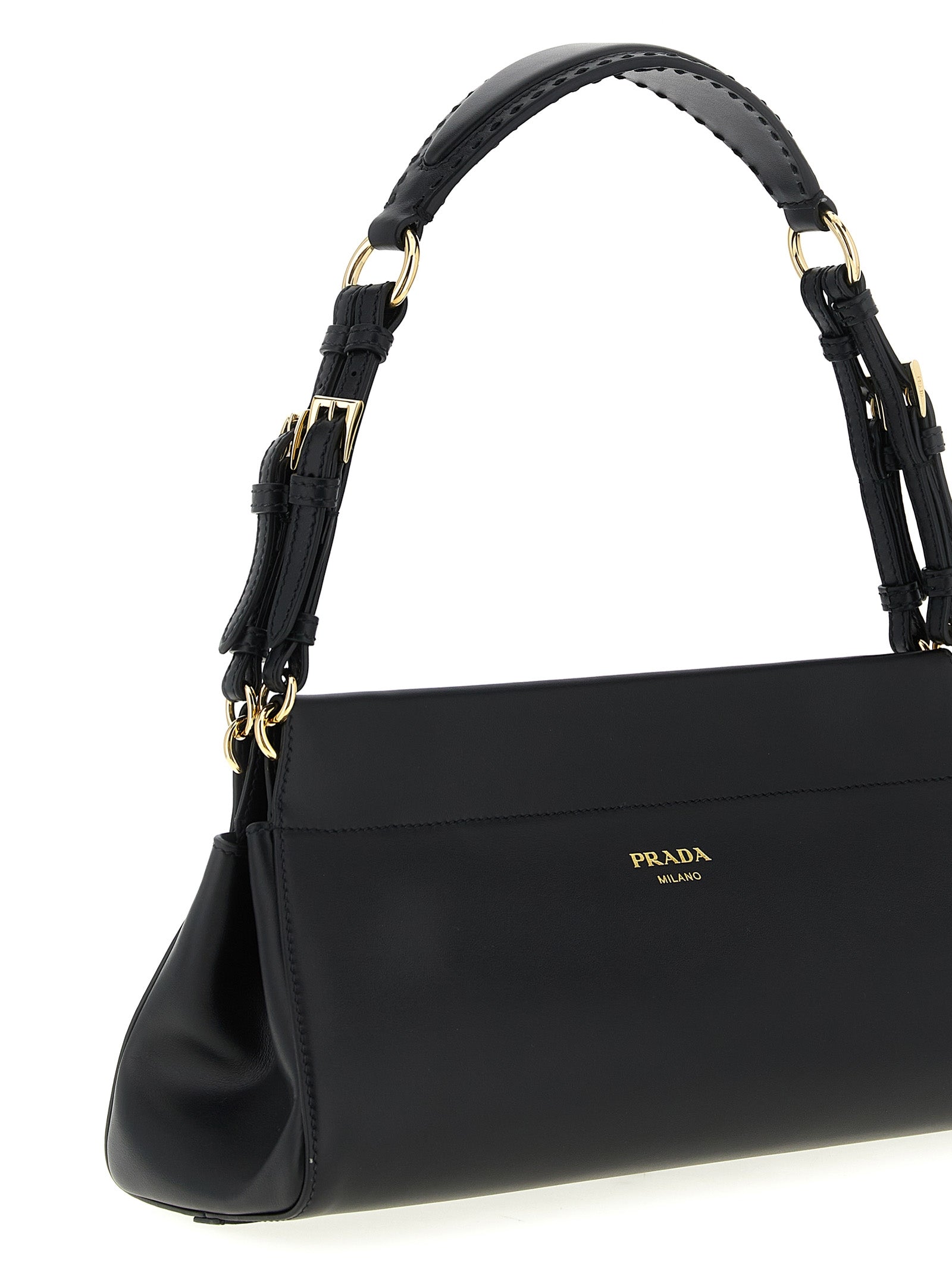 Prada Black Calfskin Shoulder Bag Prada