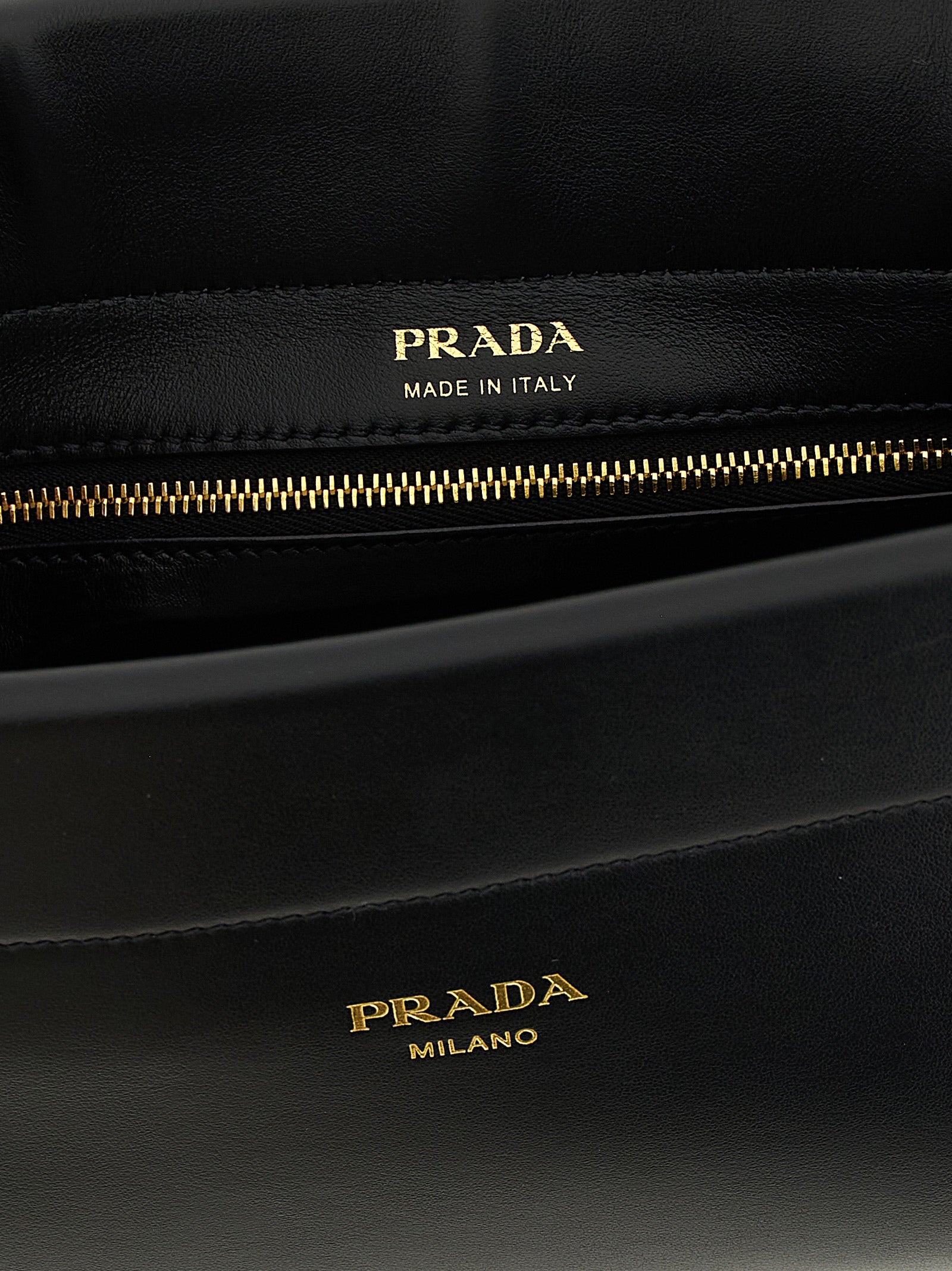 Prada Black Calfskin Shoulder Bag Prada