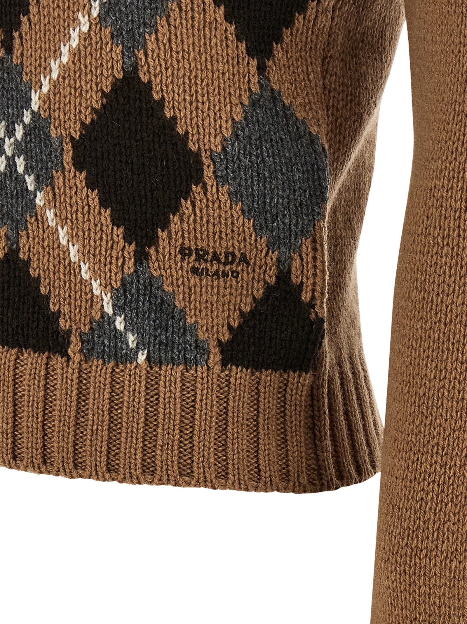 Prada Brown Cashmere Cardigan Prada