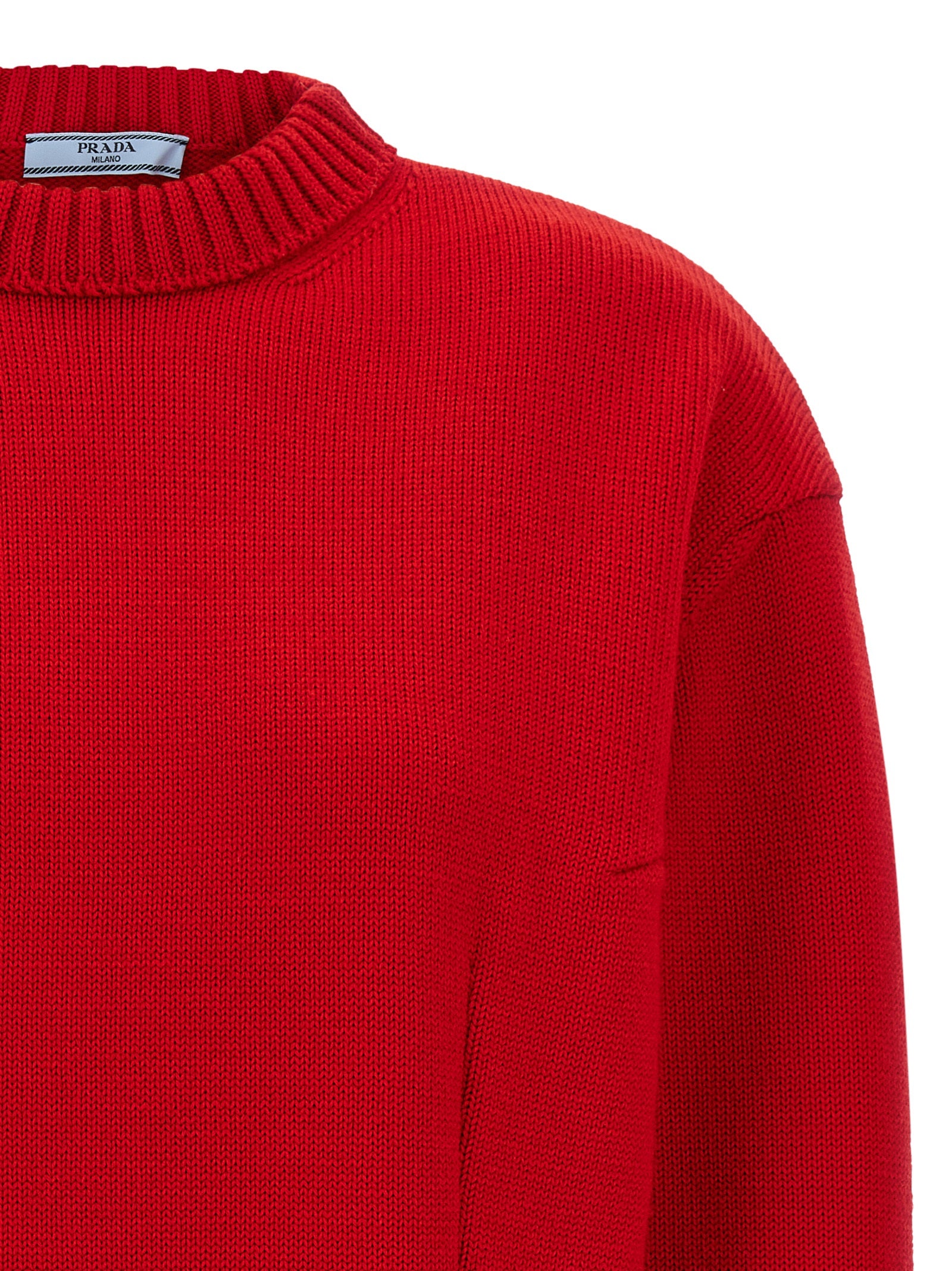 Prada Multicolor Virgin Wool Cardigan Prada