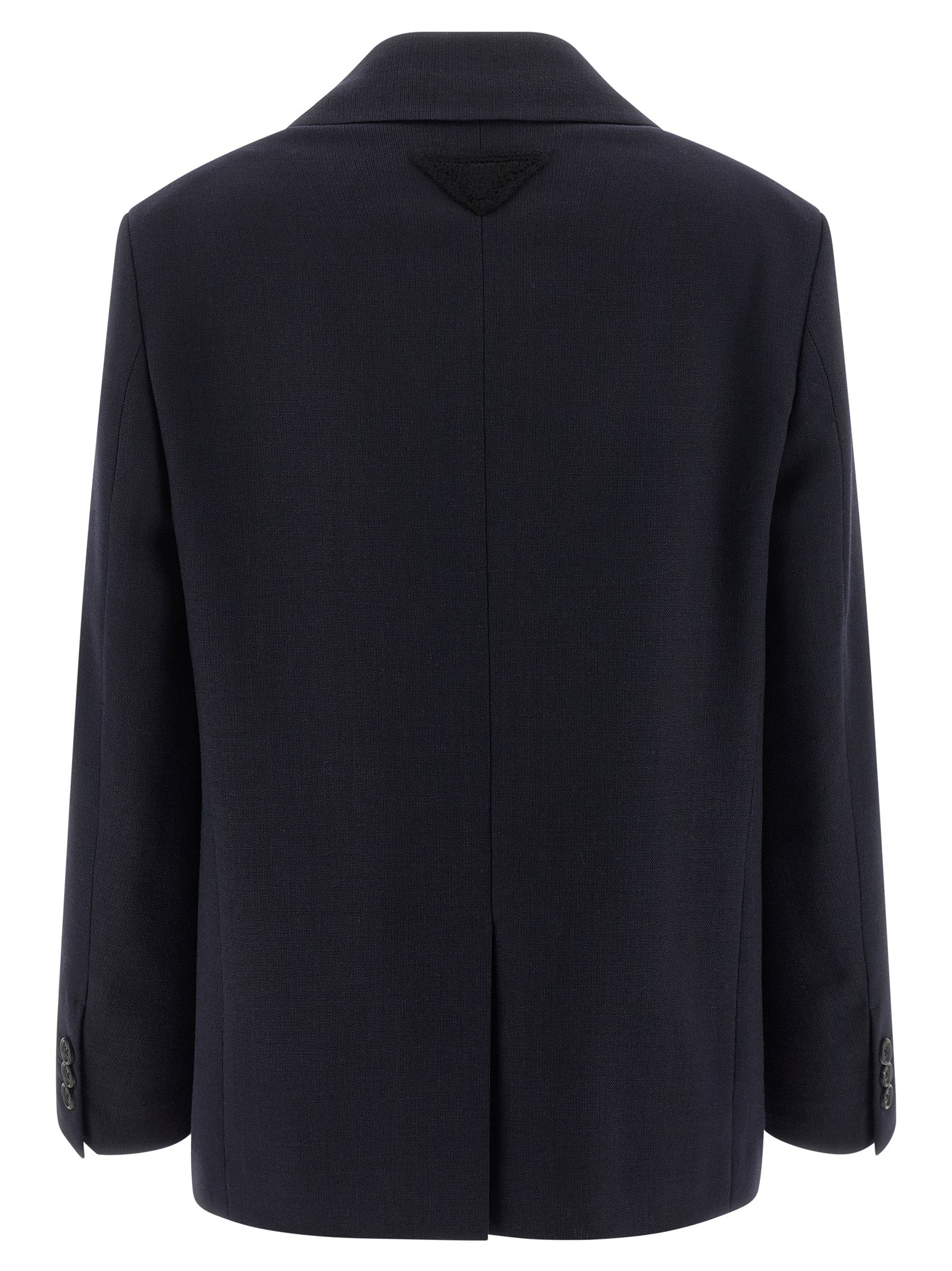 Prada Blue Virgin Wool Blazer Prada