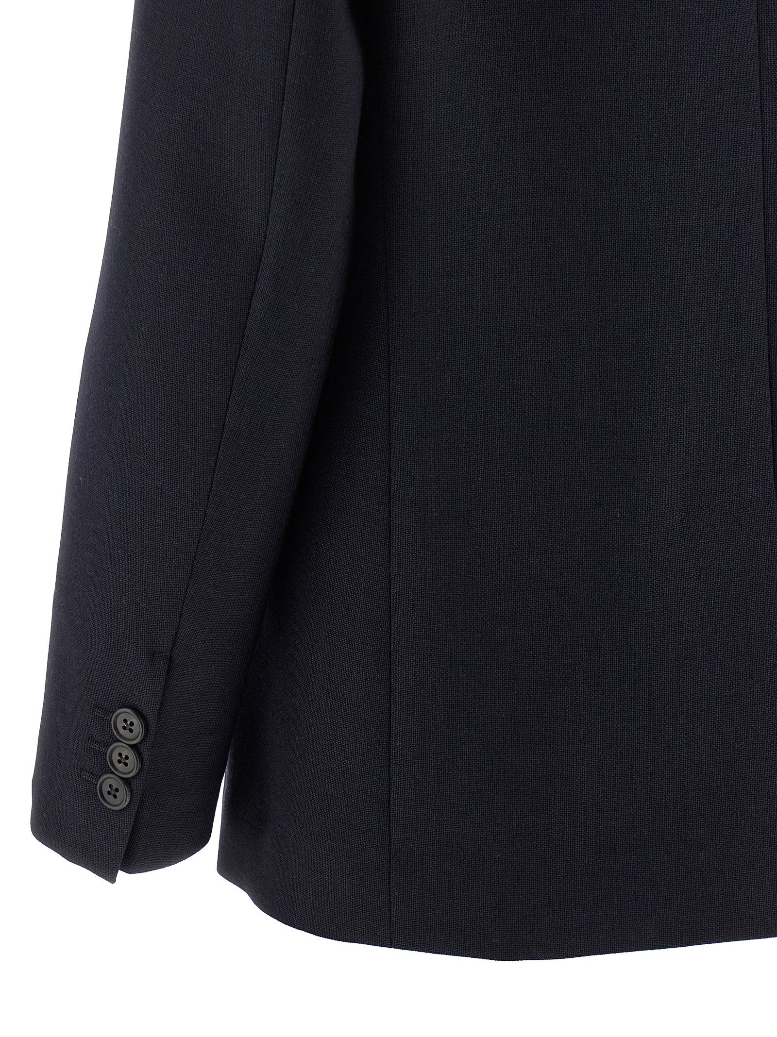 Prada Blue Virgin Wool Blazer Prada