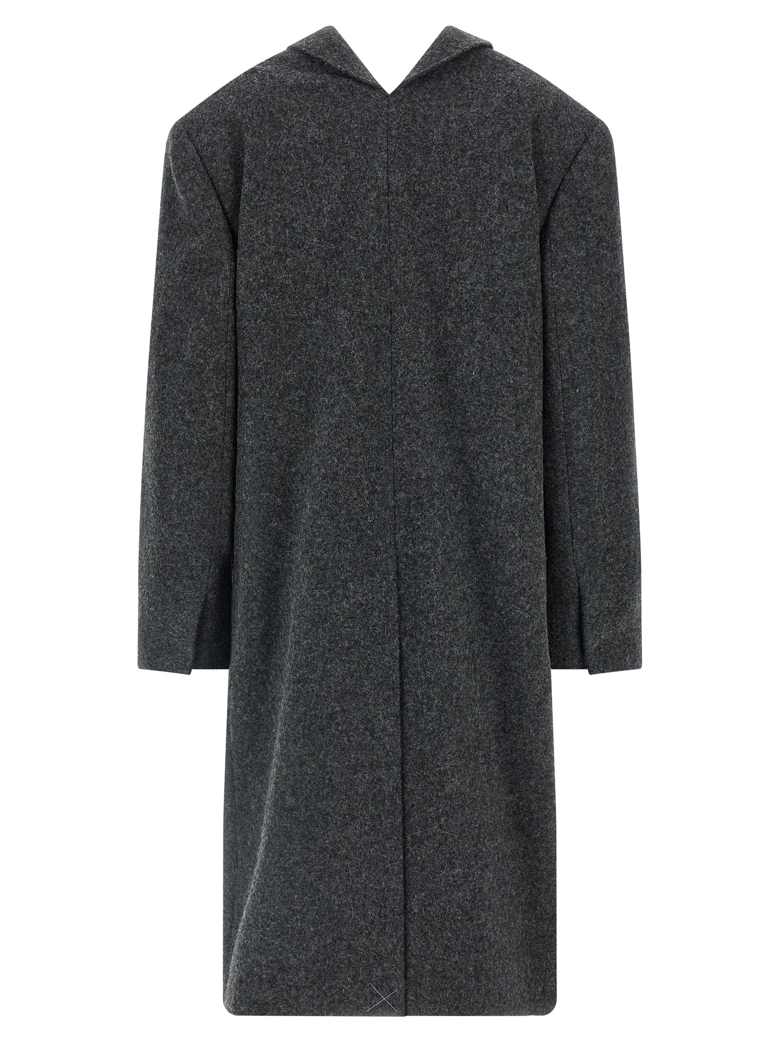 Prada Gray Virgin Wool Coat Prada