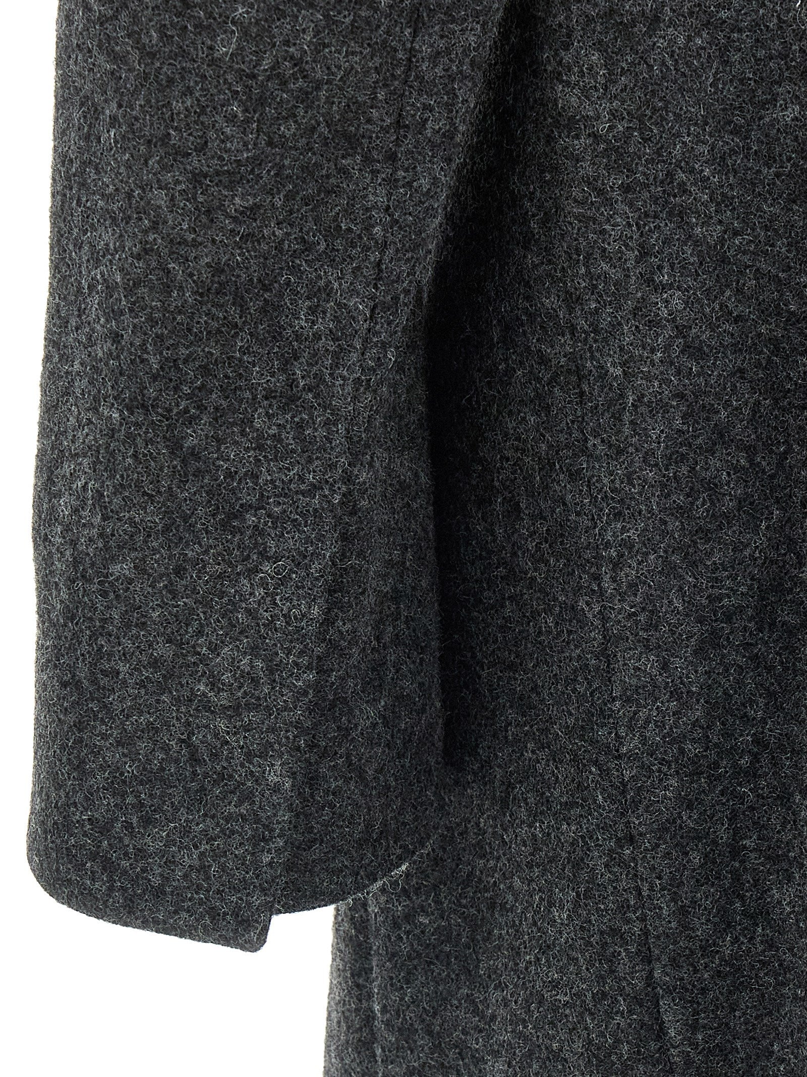 Prada Gray Virgin Wool Coat Prada