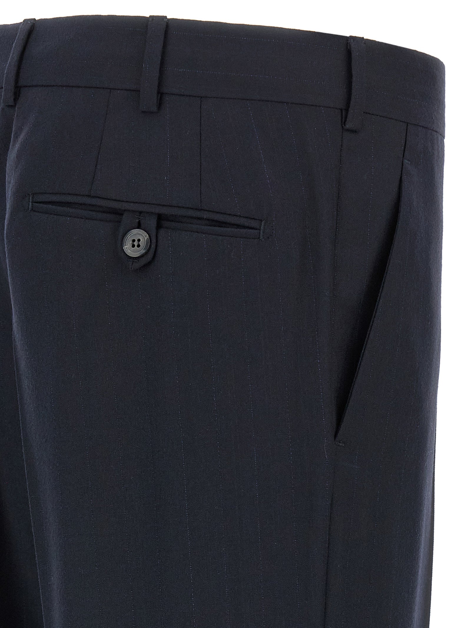 Prada Blue Virgin Wool Two-Piece Suit Prada