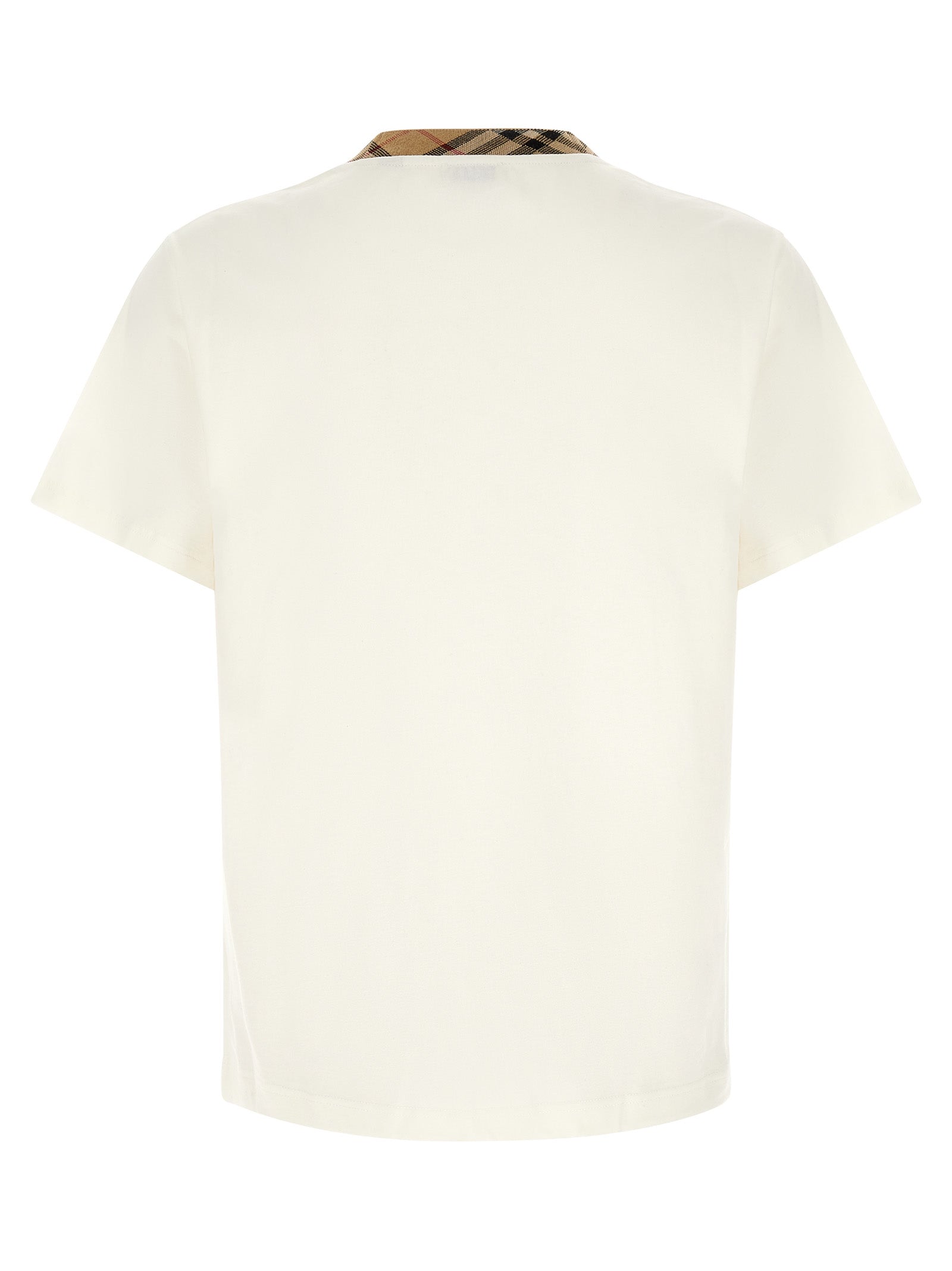 Burberry Beige Cotton T-Shirt Burberry