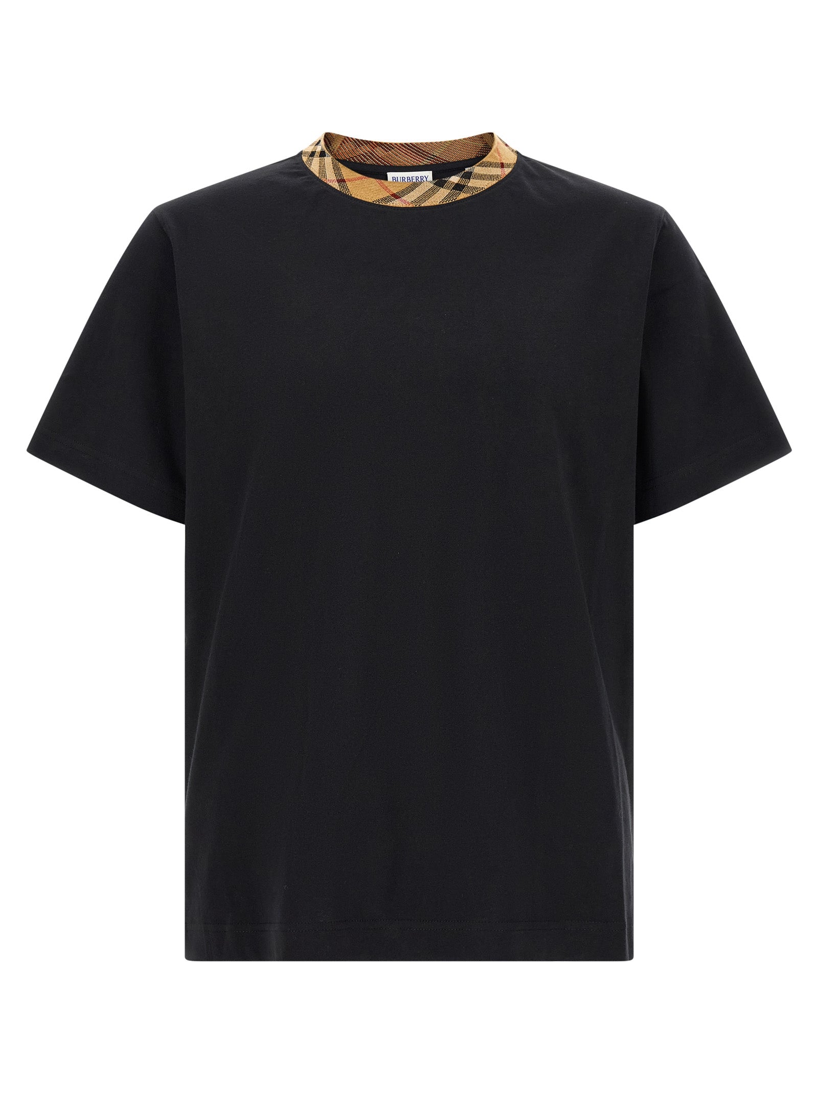 Burberry Beige Cotton T-Shirt Burberry