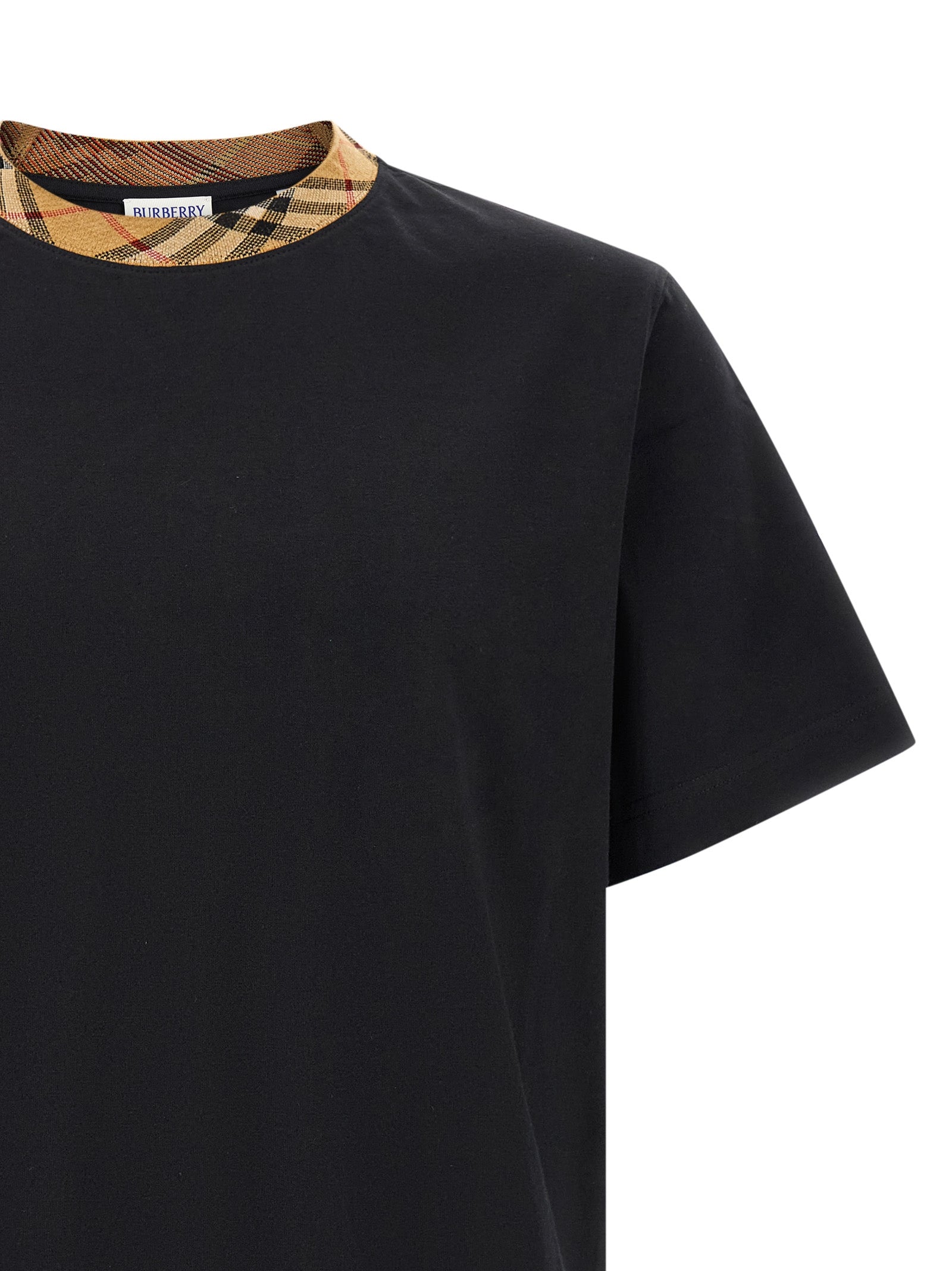 Burberry Beige Cotton T-Shirt Burberry