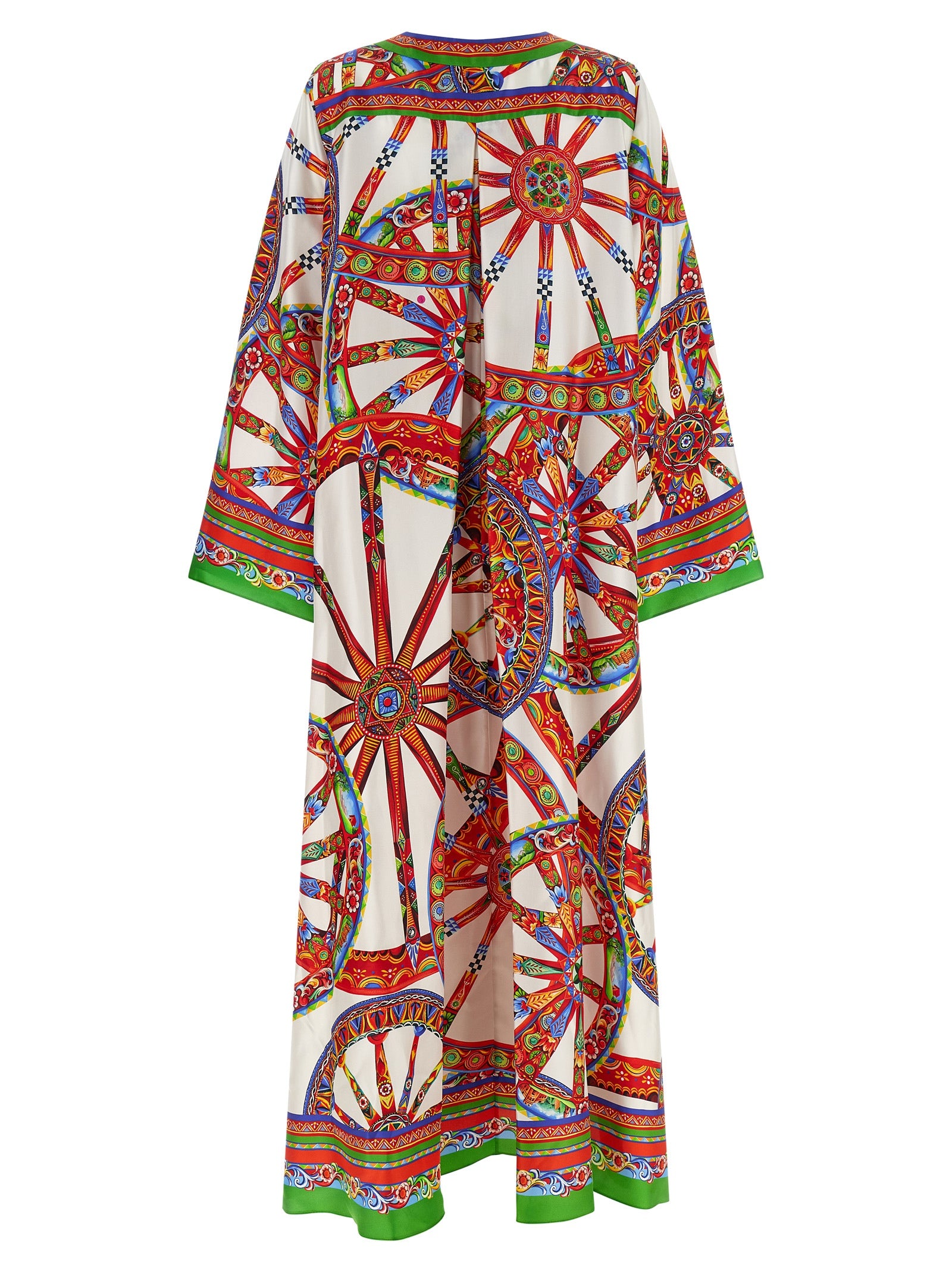 Dolce & Gabbana Multicolor Silk Long Dress Dolce & Gabbana