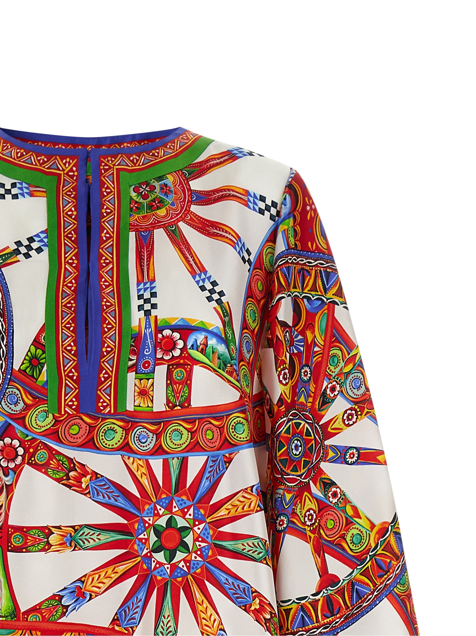 Dolce & Gabbana Multicolor Silk Long Dress Dolce & Gabbana