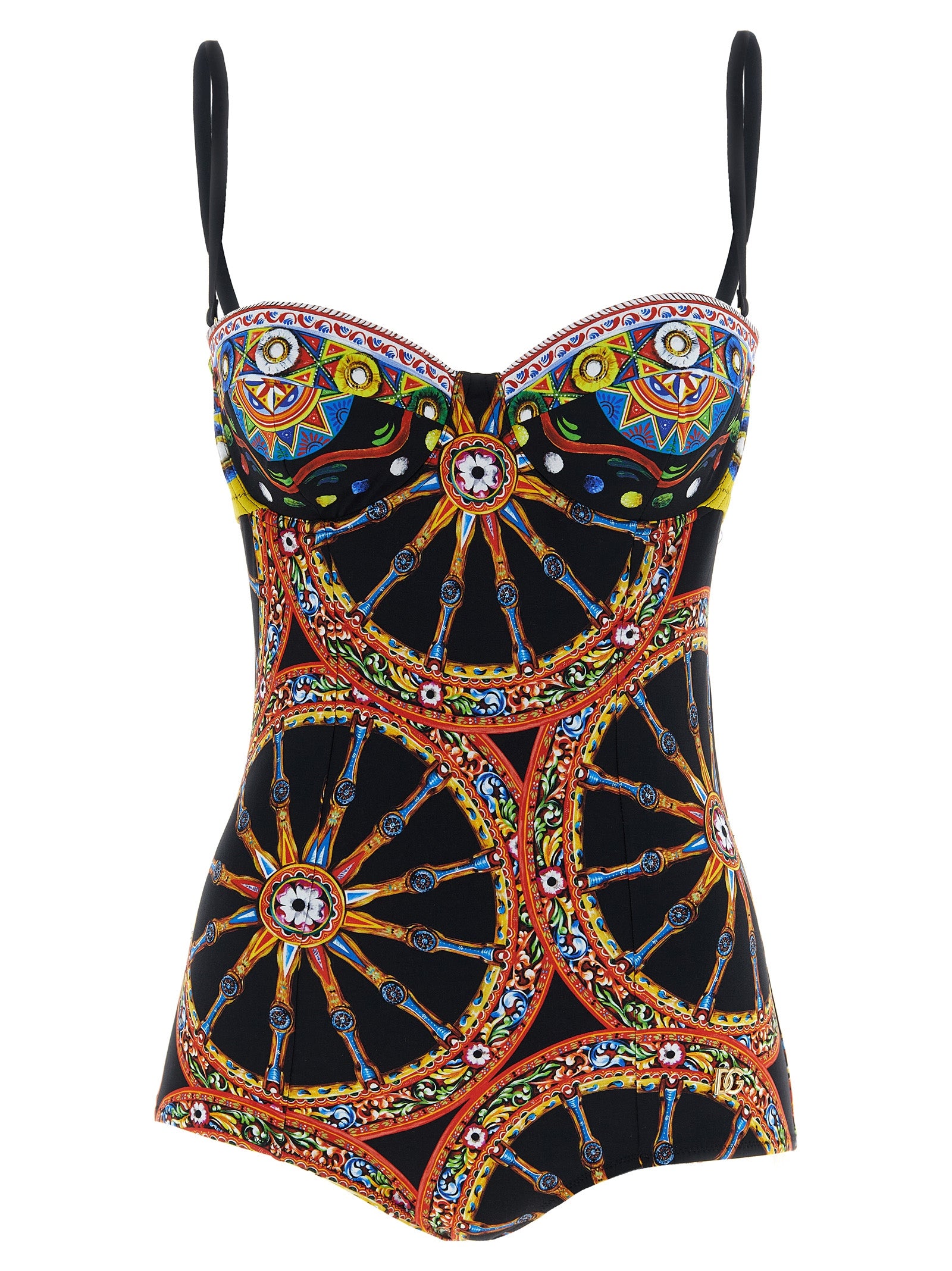 Dolce & Gabbana Multicolor Polyamide One-Piece Swimsuit Dolce & Gabbana