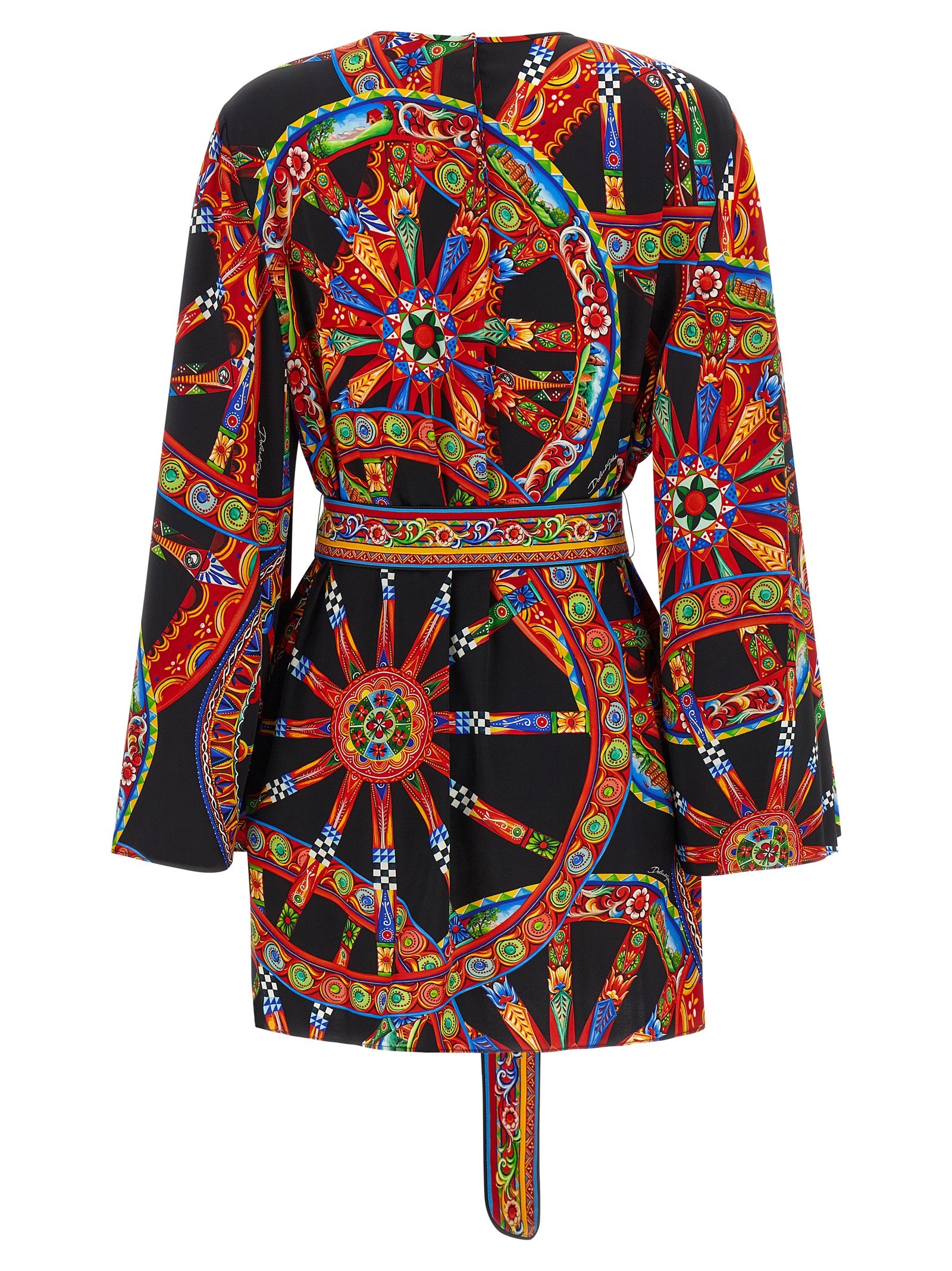 Dolce & Gabbana Multicolor Silk Short Dress Dolce & Gabbana