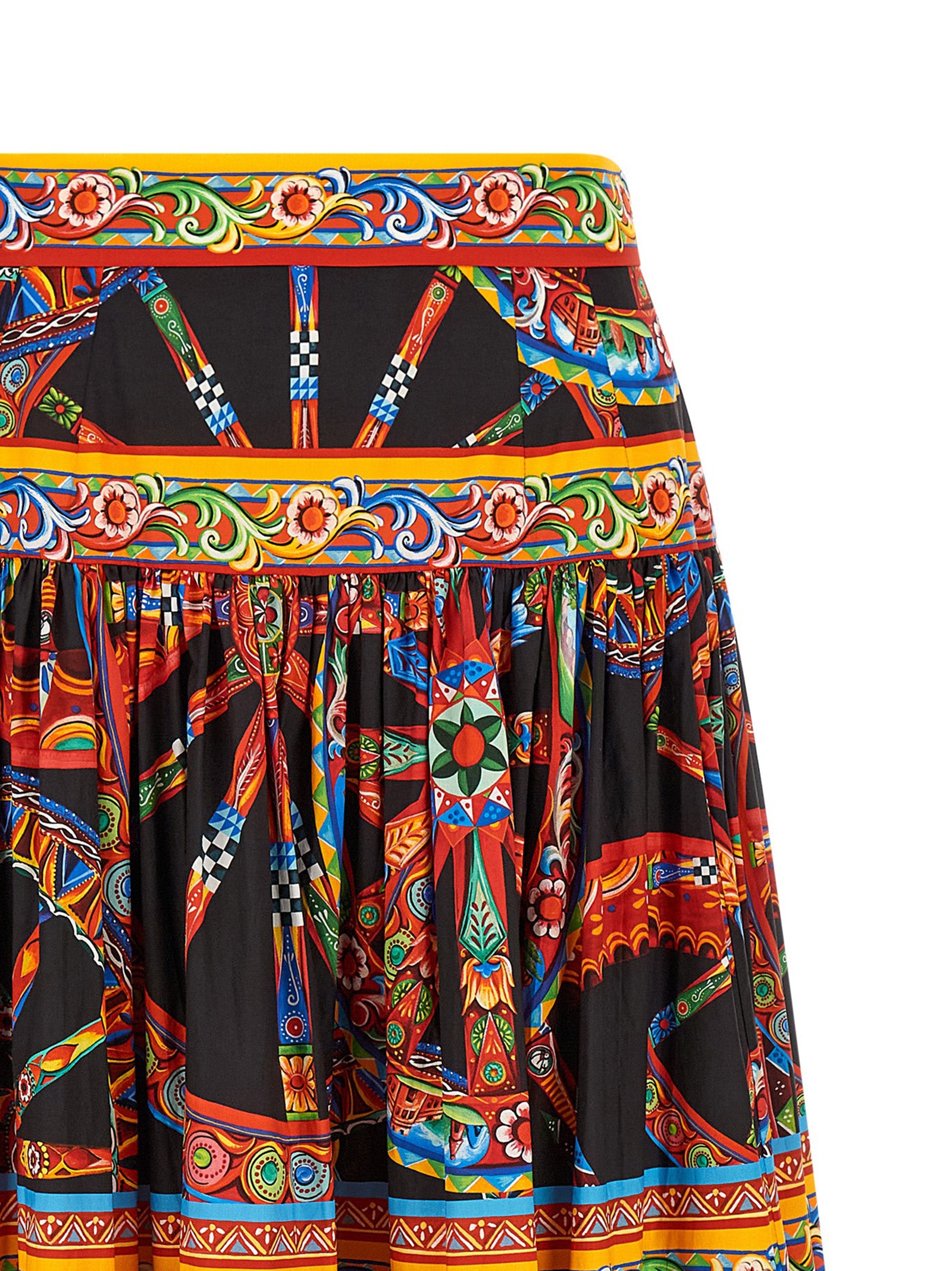 Dolce & Gabbana Multicolor Cotton Mini Skirt Dolce & Gabbana