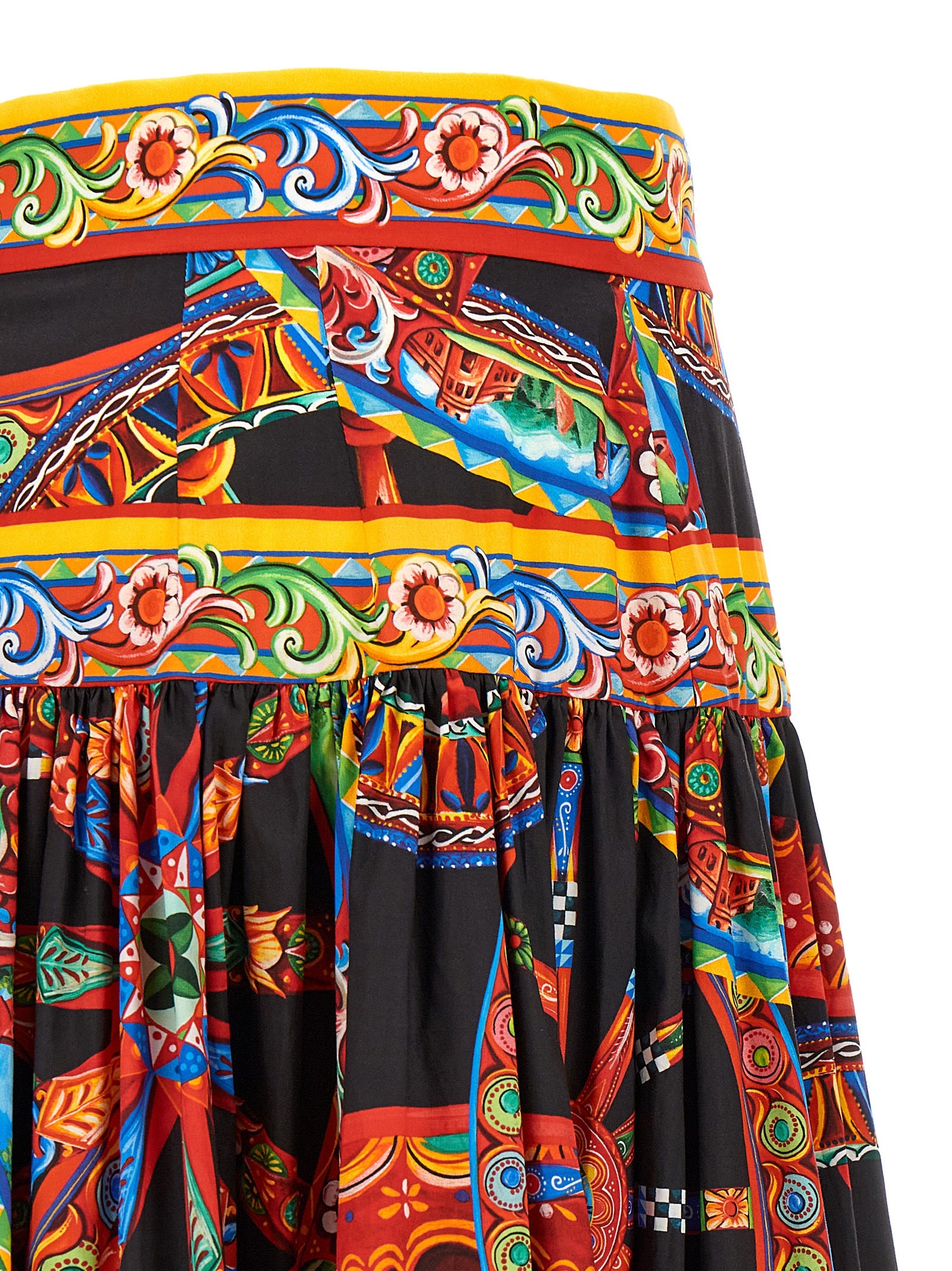 Dolce & Gabbana Multicolor Cotton Mini Skirt Dolce & Gabbana