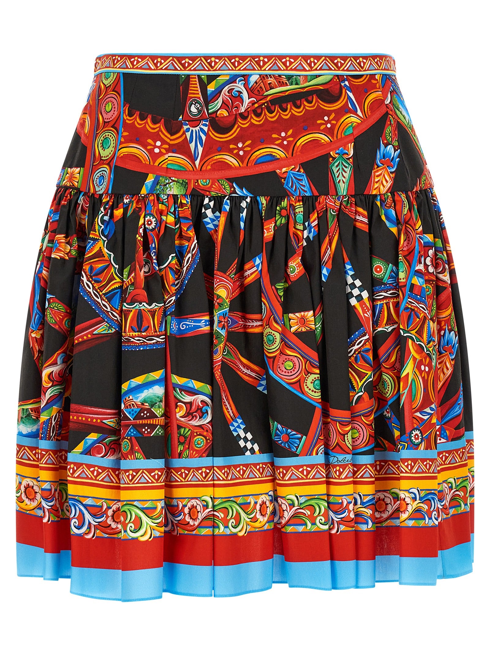 Dolce & Gabbana Multicolor Cotton Long Skirt Dolce & Gabbana