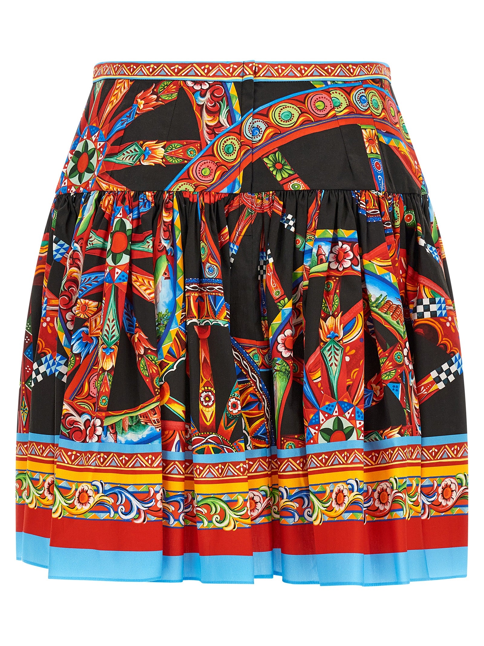 Dolce & Gabbana Multicolor Cotton Long Skirt Dolce & Gabbana