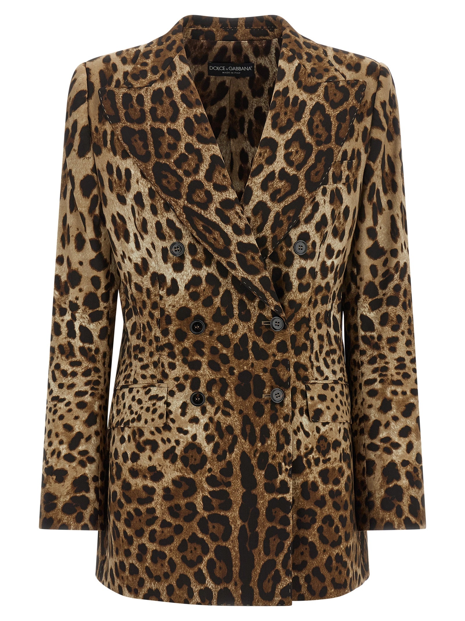 Dolce & Gabbana Brown Wool Blazer Dolce & Gabbana