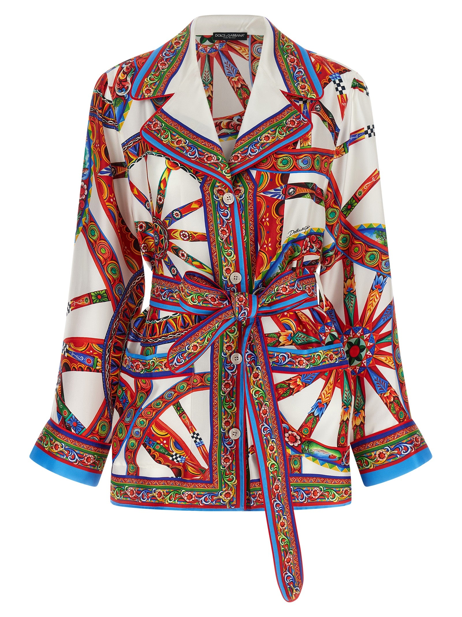 Dolce & Gabbana Multicolor Silk Blouse Dolce & Gabbana