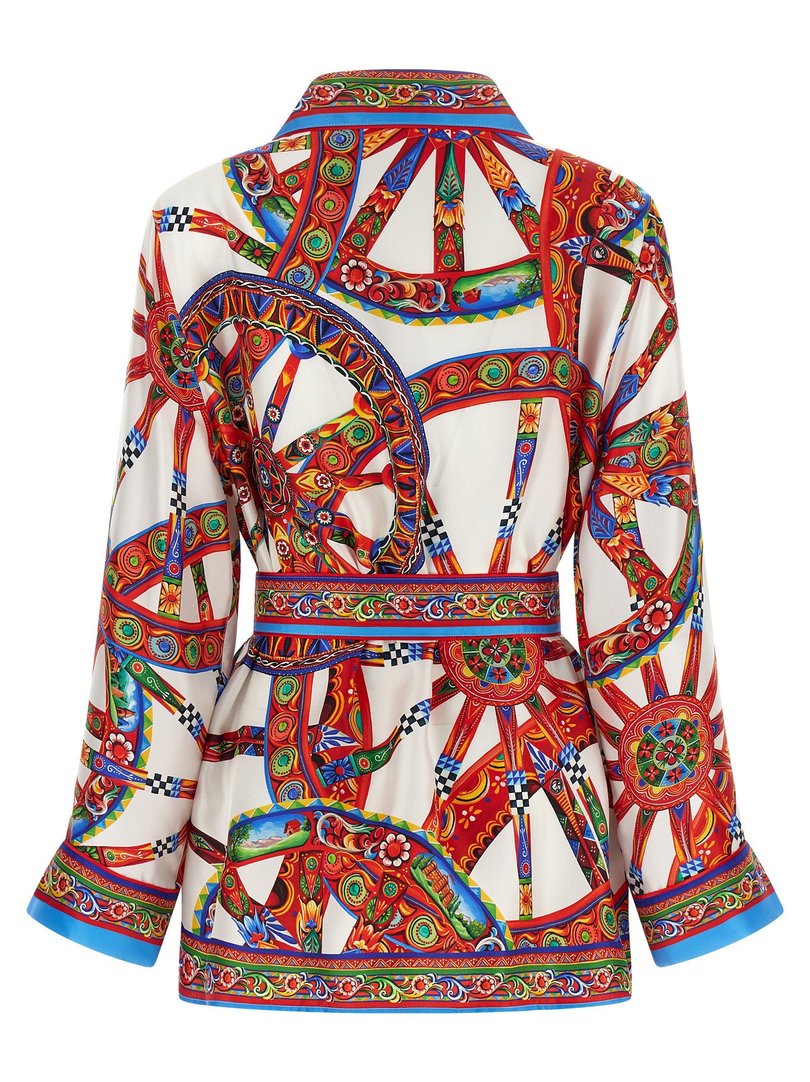 Dolce & Gabbana Multicolor Silk Blouse Dolce & Gabbana