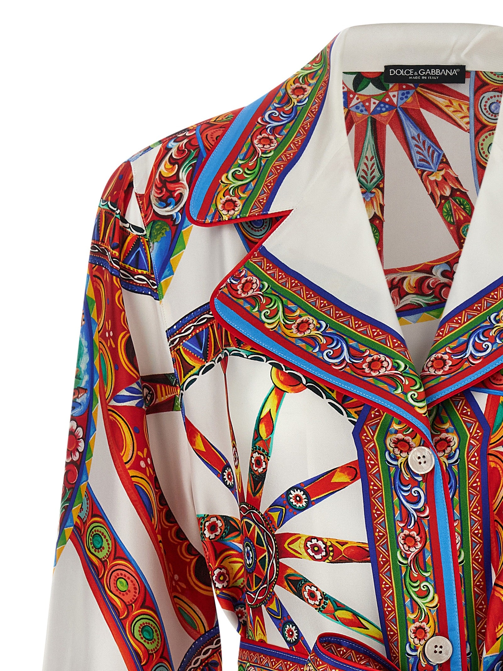 Dolce & Gabbana Multicolor Silk Blouse Dolce & Gabbana