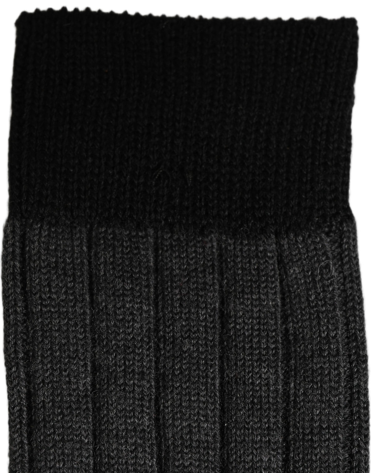 Dolce & Gabbana Dark Gray Wool Logo Calf Long Ribbed Accessory Socks Dolce & Gabbana
