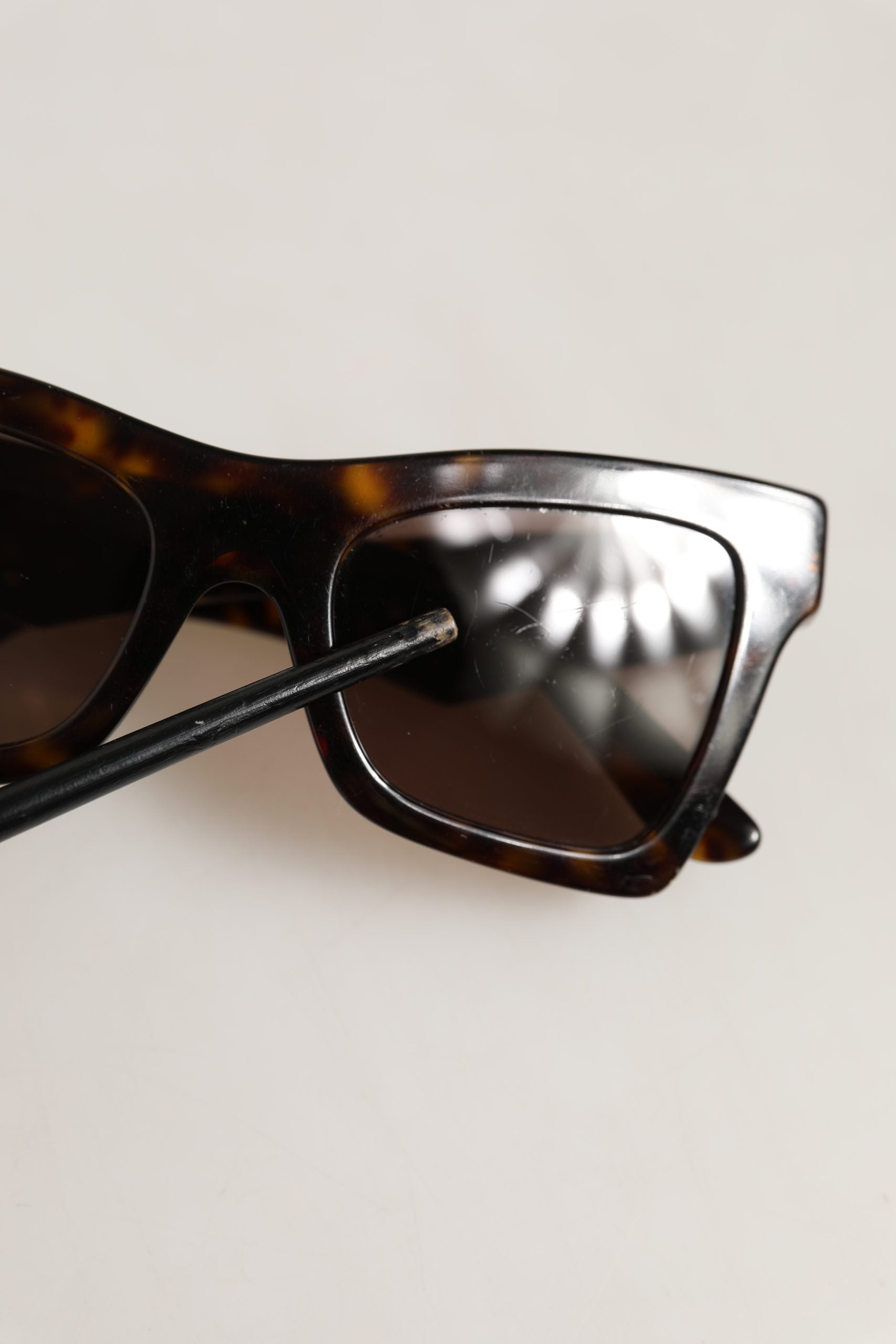 Dolce & Gabbana Brown DG4434 Accent Havana Acetate Frame Sunglasses Dolce & Gabbana