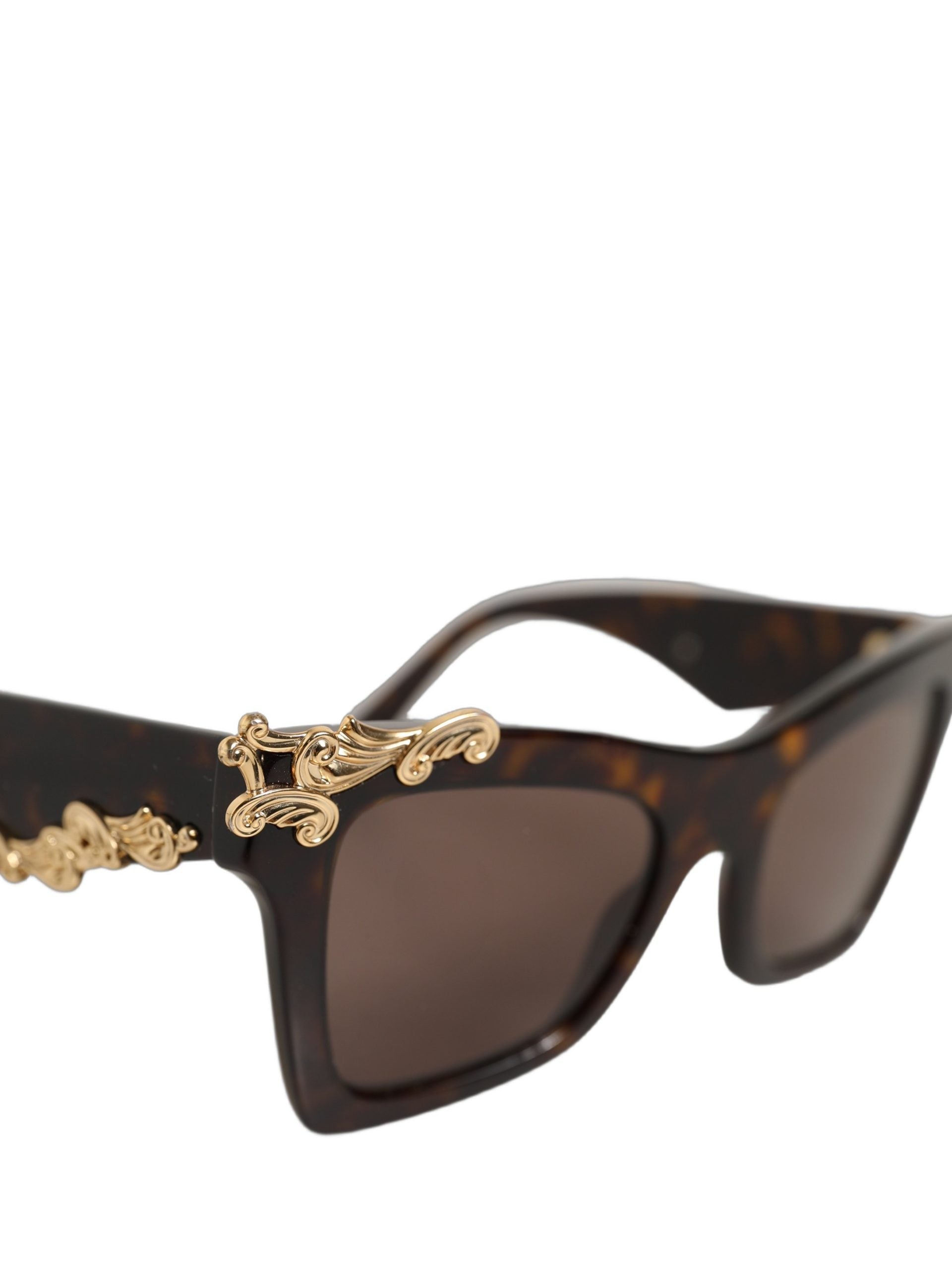Dolce & Gabbana Brown DG4434 Accent Havana Acetate Frame Sunglasses Dolce & Gabbana