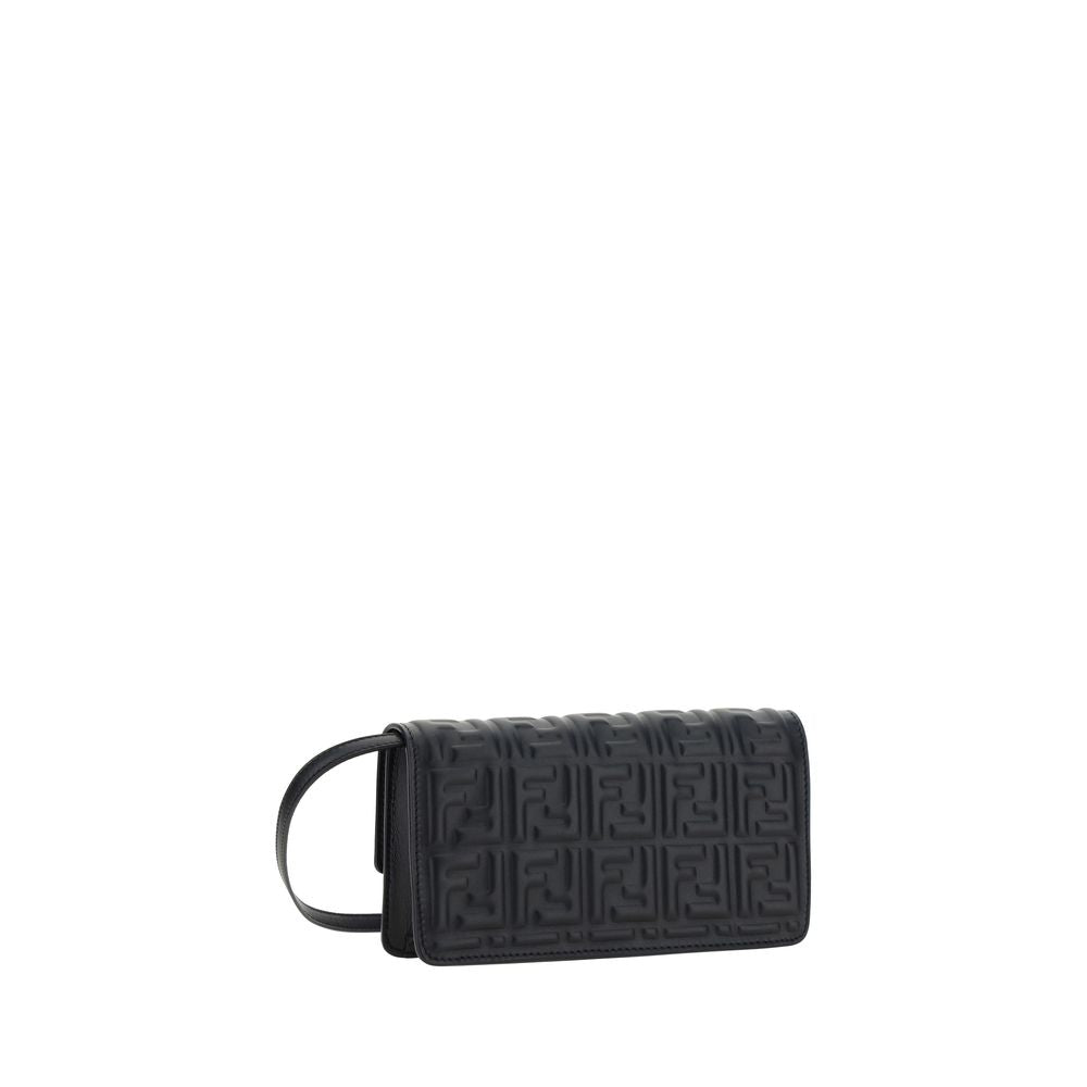 Fendi Black Calf Leather Bos Taurus Wallet Fendi