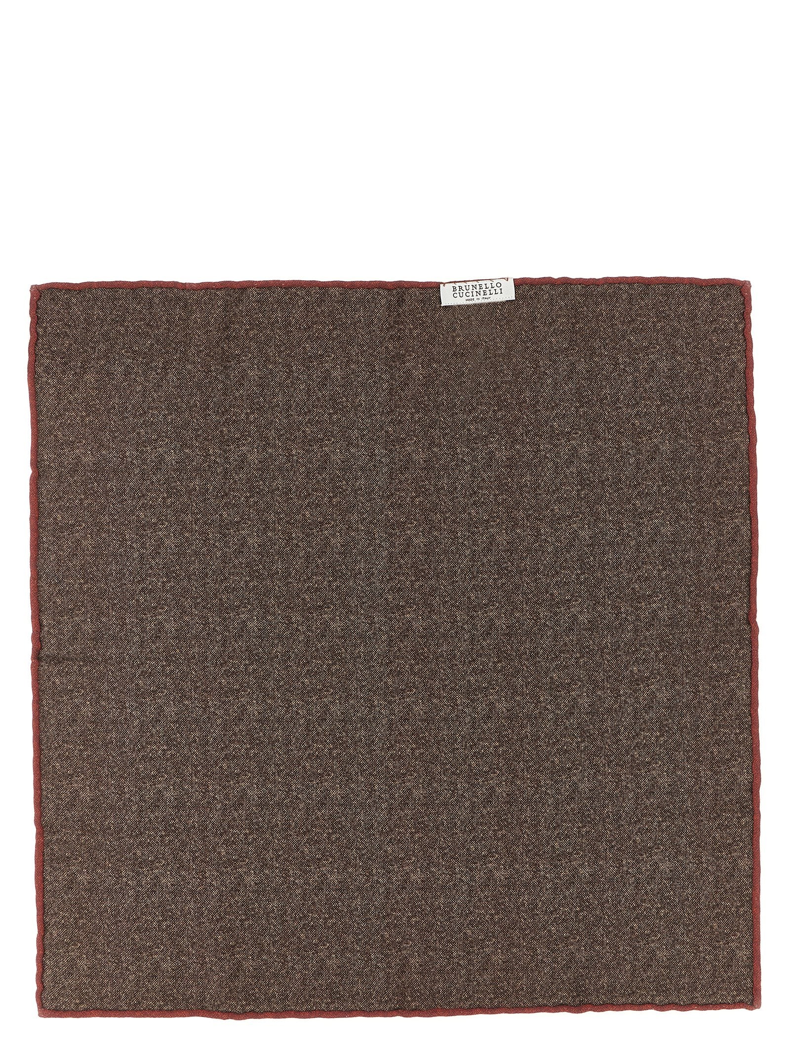 Brunello Cucinelli Brown Silk Scarf Brunello Cucinelli