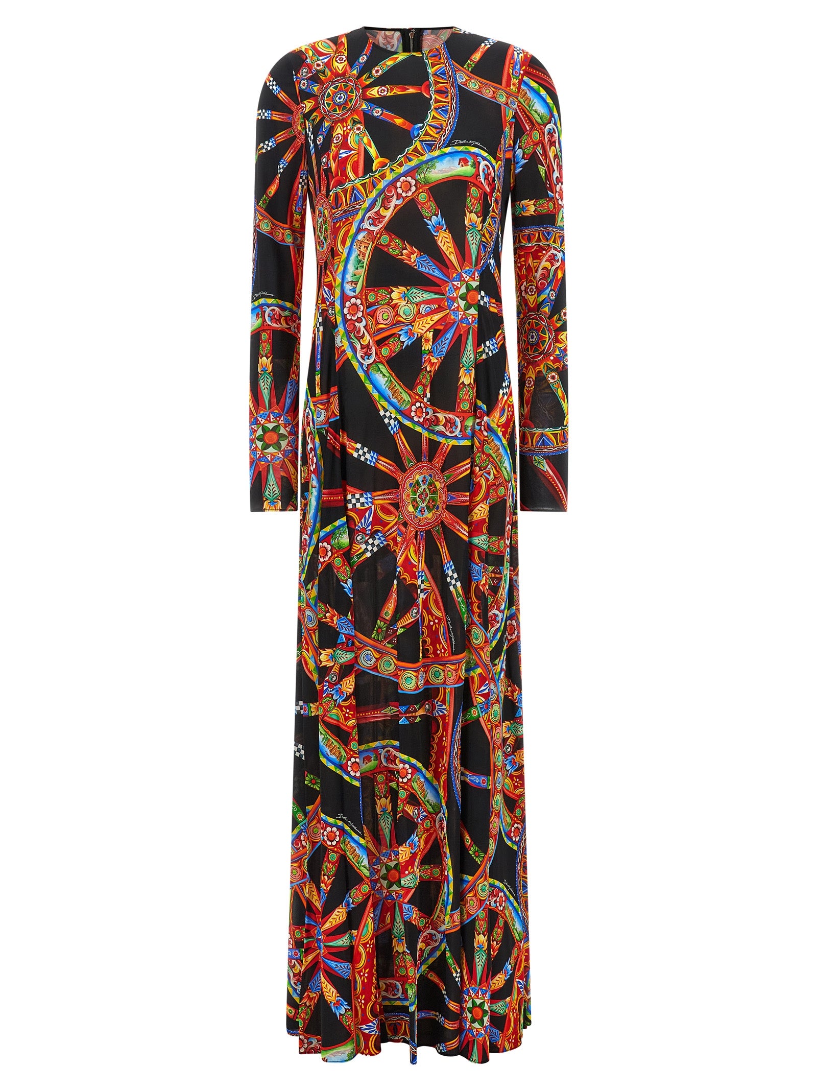 Dolce & Gabbana Multicolor Viscose Long Dress Dolce & Gabbana