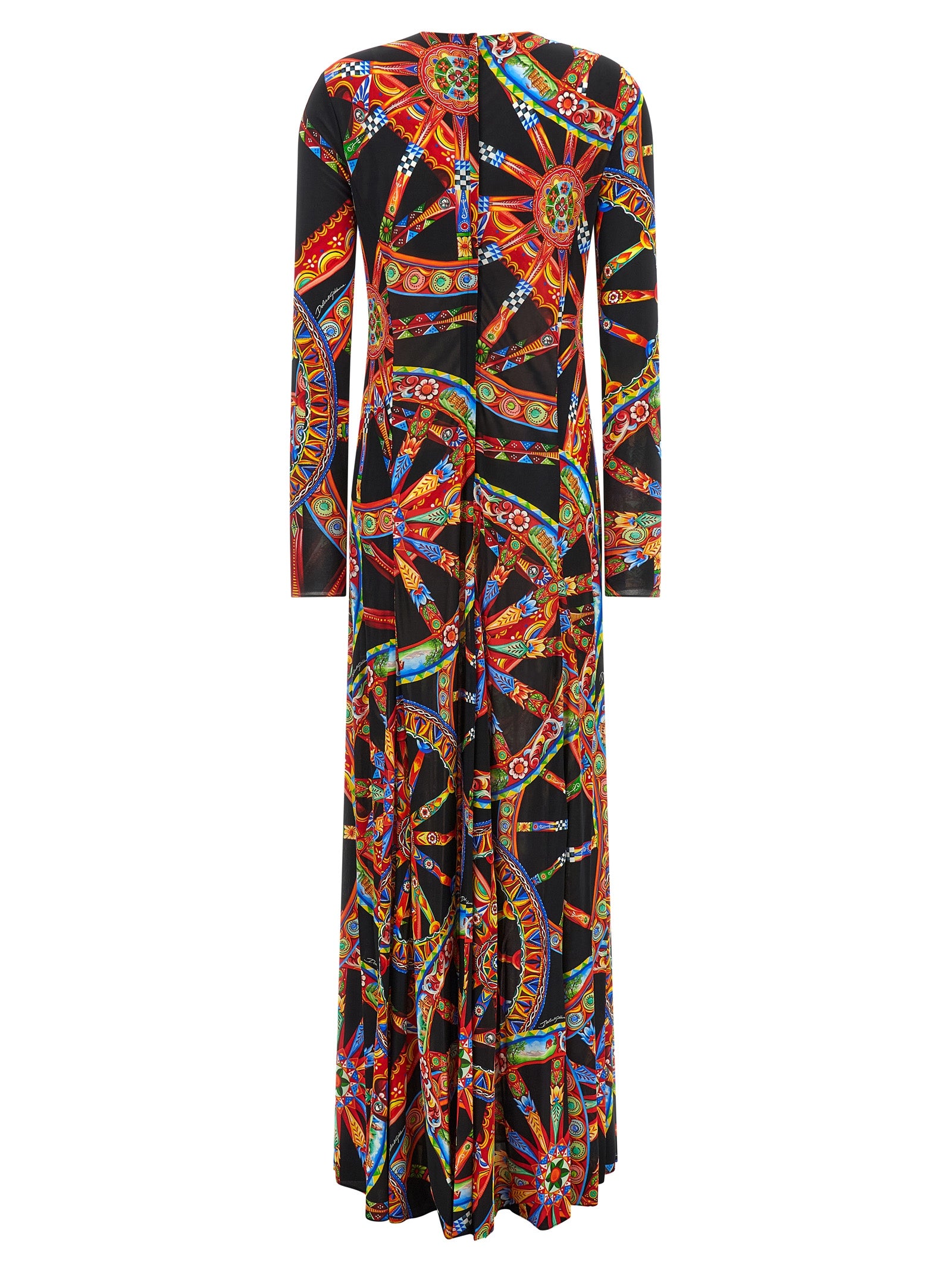 Dolce & Gabbana Multicolor Viscose Long Dress Dolce & Gabbana
