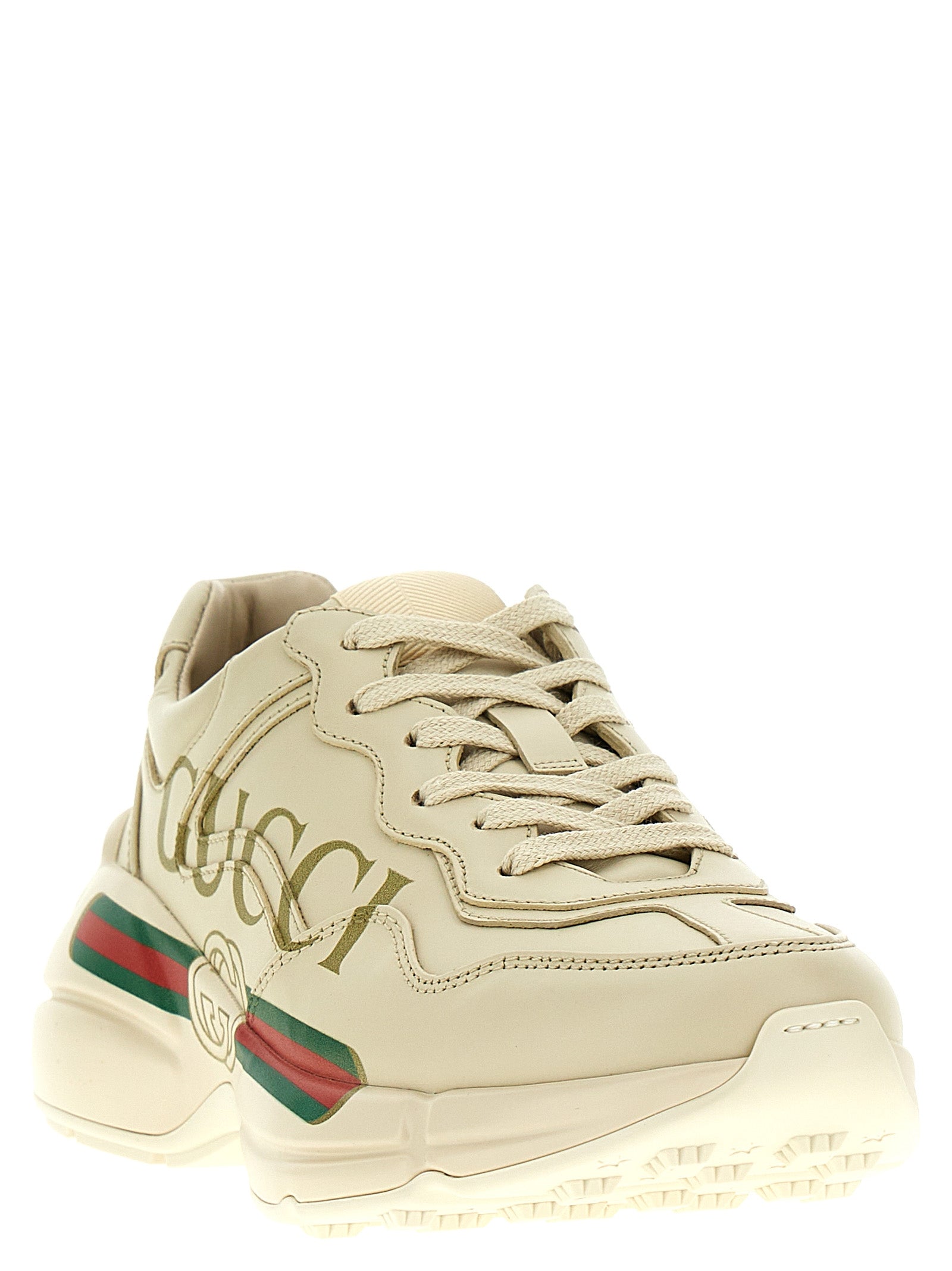 Gucci White Calfskin Chunky Sneakers Gucci
