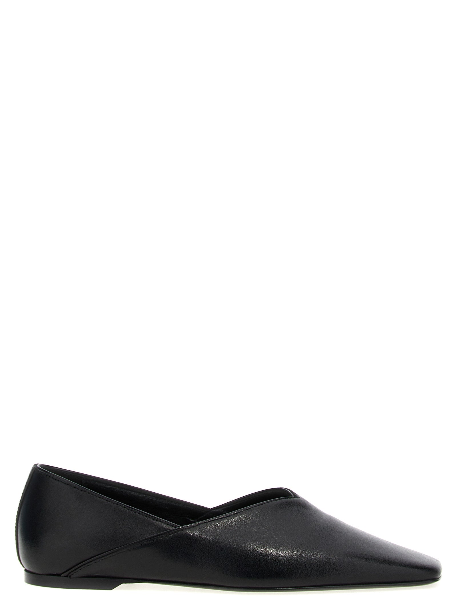 TOTEME Black Calfskin Ballet Flats TOTEME