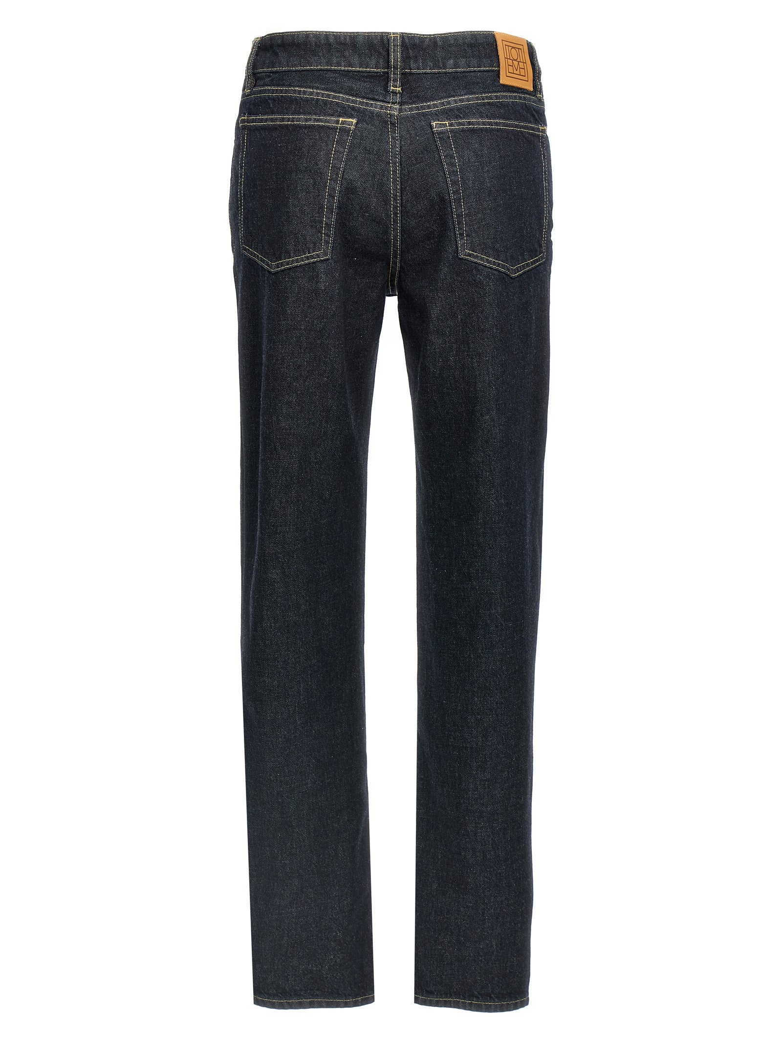 TOTEME Blue Cotton Tapered Jeans TOTEME