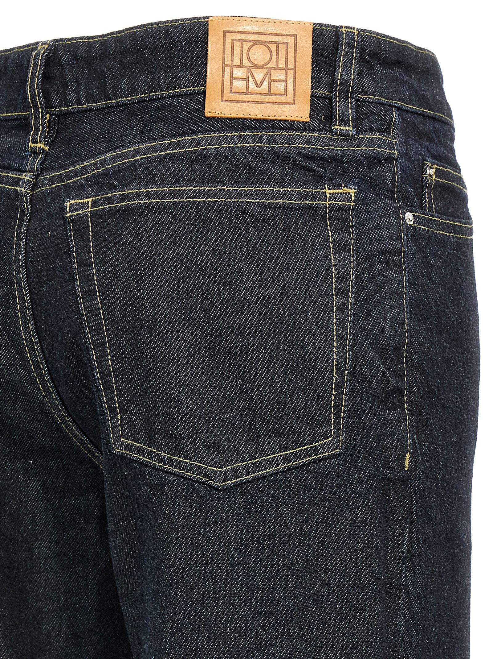 TOTEME Blue Cotton Tapered Jeans TOTEME